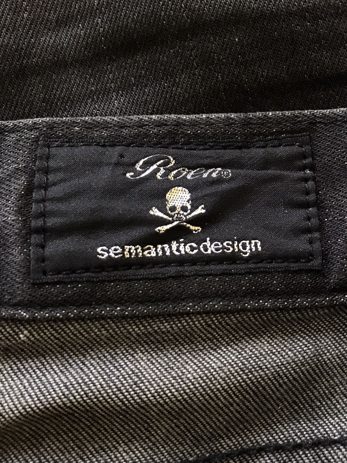 If Six Was Nine × Le Grande Bleu (L.G.B.) × Roen Roen Semantic Design Seditionaries Skull DistressedJeans Size US 35 - 3 Thumbnail