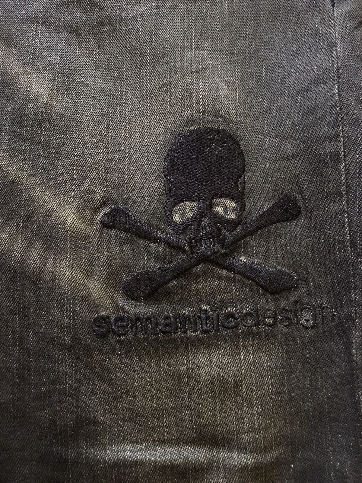 If Six Was Nine × Le Grande Bleu (L.G.B.) × Roen Roen Semantic Design Seditionaries Skull DistressedJeans Size US 35 - 9 Thumbnail