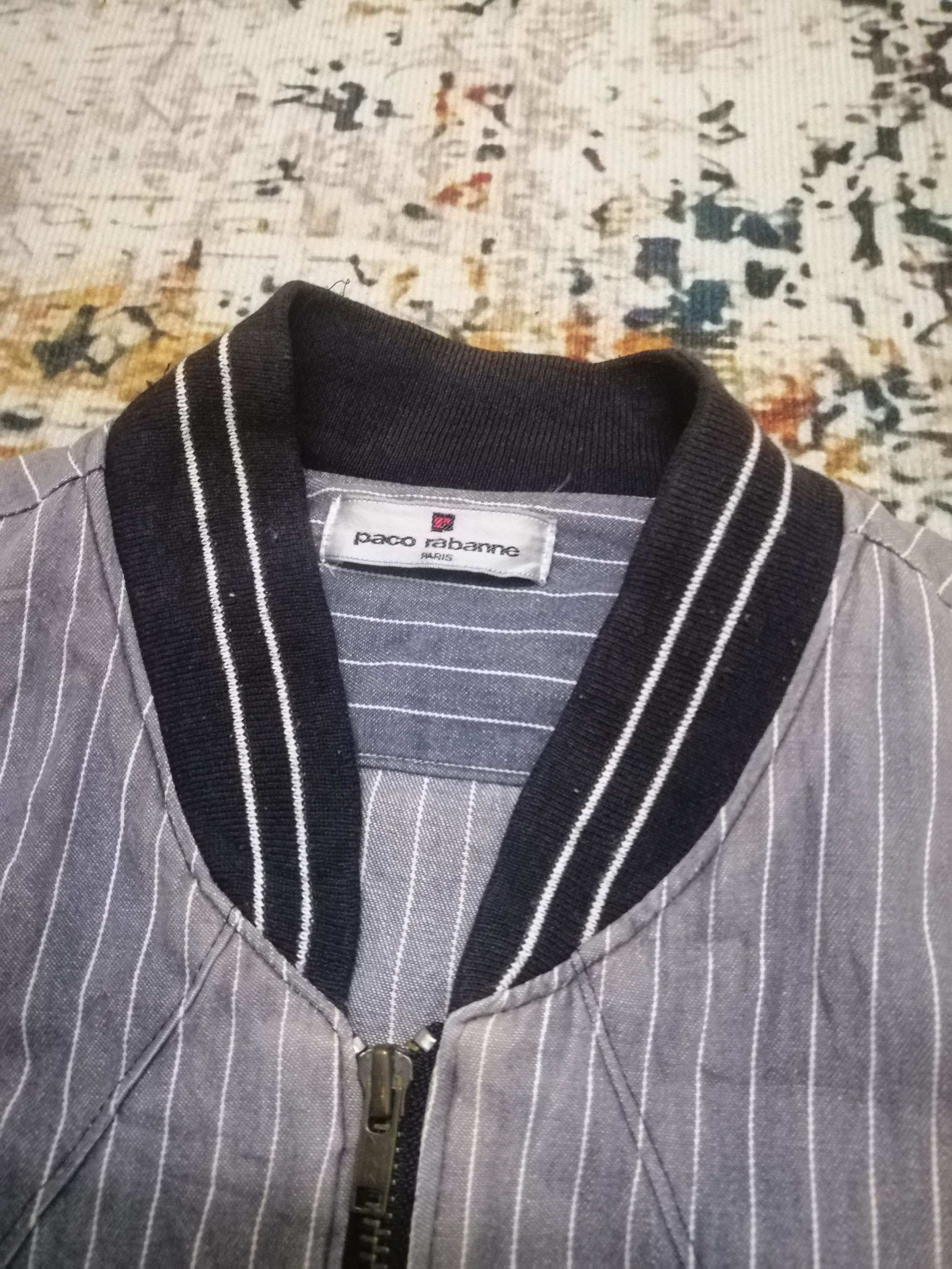 Paco Rabanne Vintage Paco Rabanne Zipper Jacket Stripes Size US M / EU 48-50 / 2 - 4 Thumbnail
