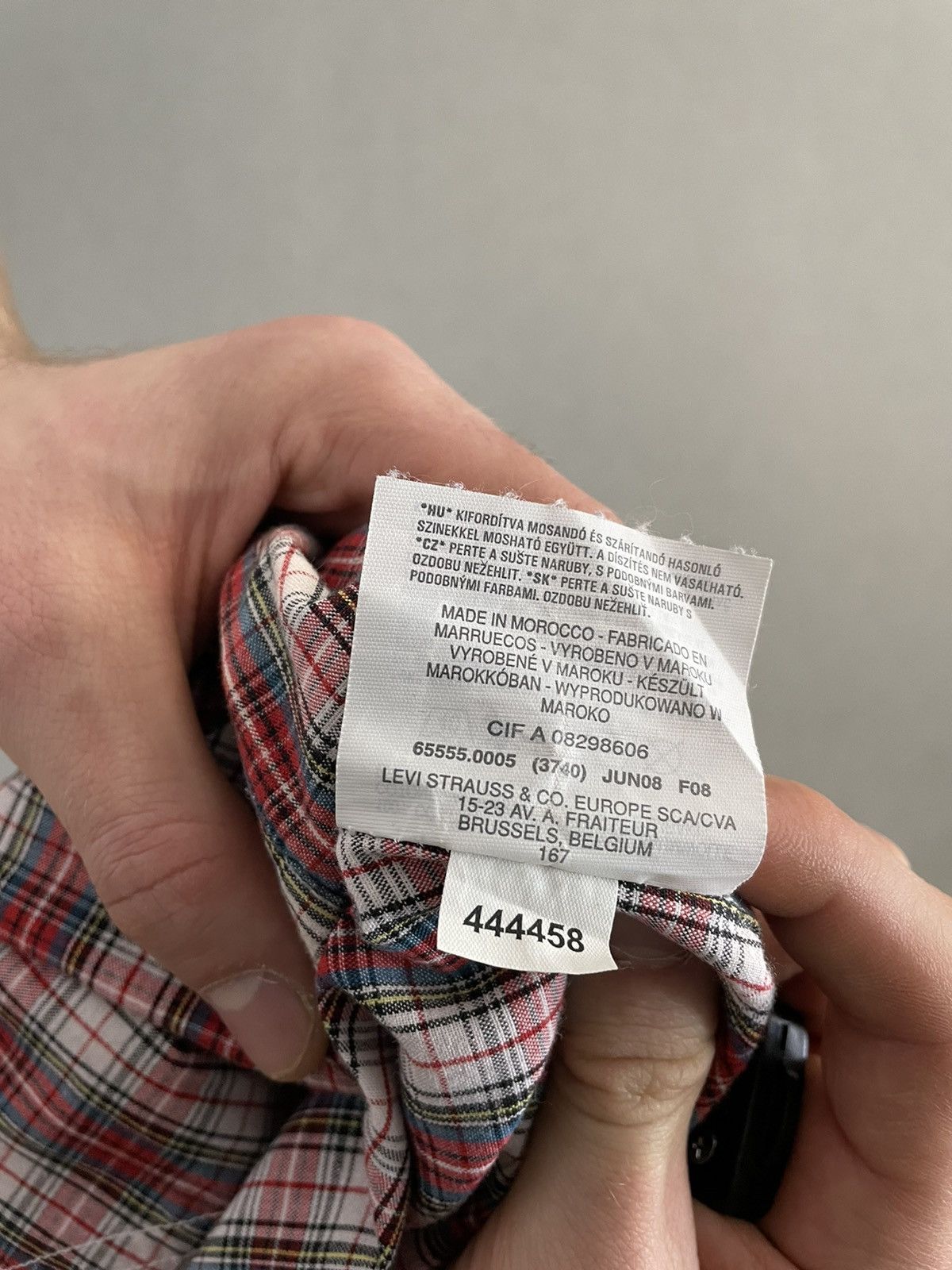 Levi's × Levi's Vintage Clothing Levis Limited Edition checkered Shirt long sleeve slim fit Size US M / EU 48-50 / 2 - 5 Thumbnail