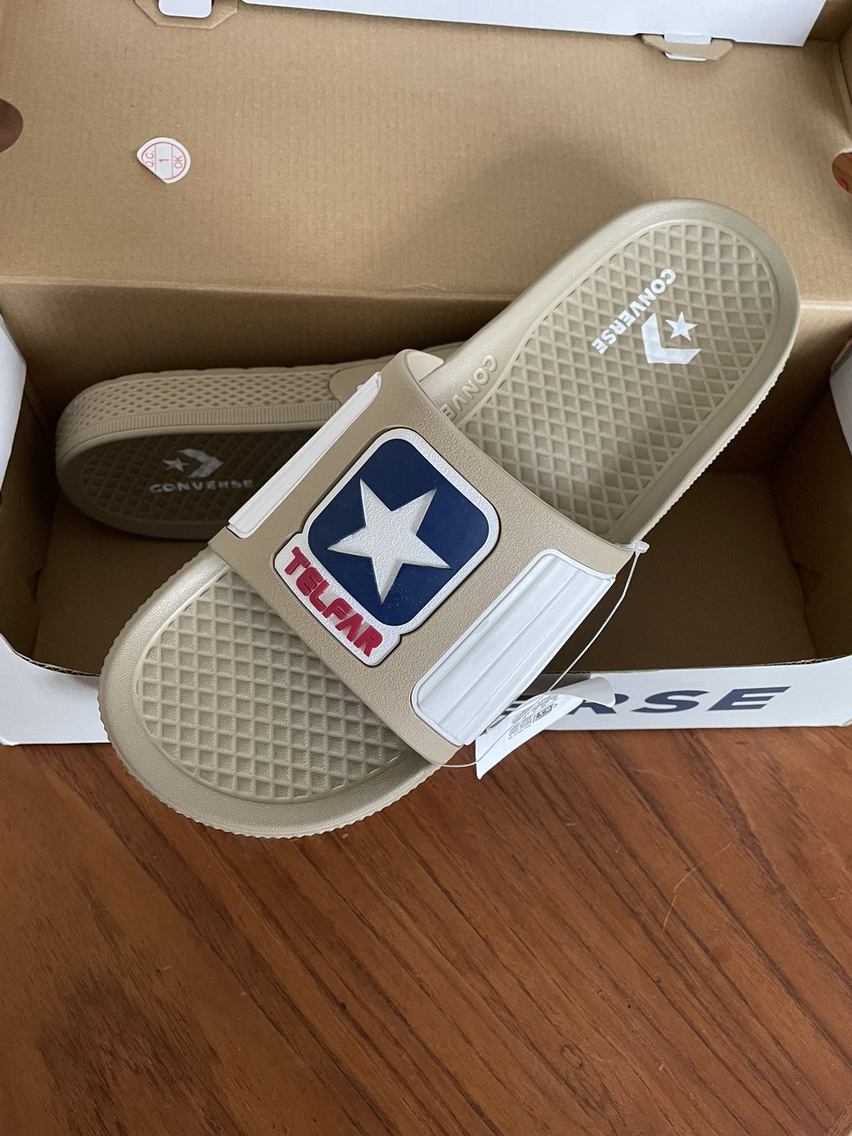 Converse X Telfar Slide - Khaki - 11 Converse x TELFAR All Star Slide Beige 172318C | FOOTDISTRICT main image 4