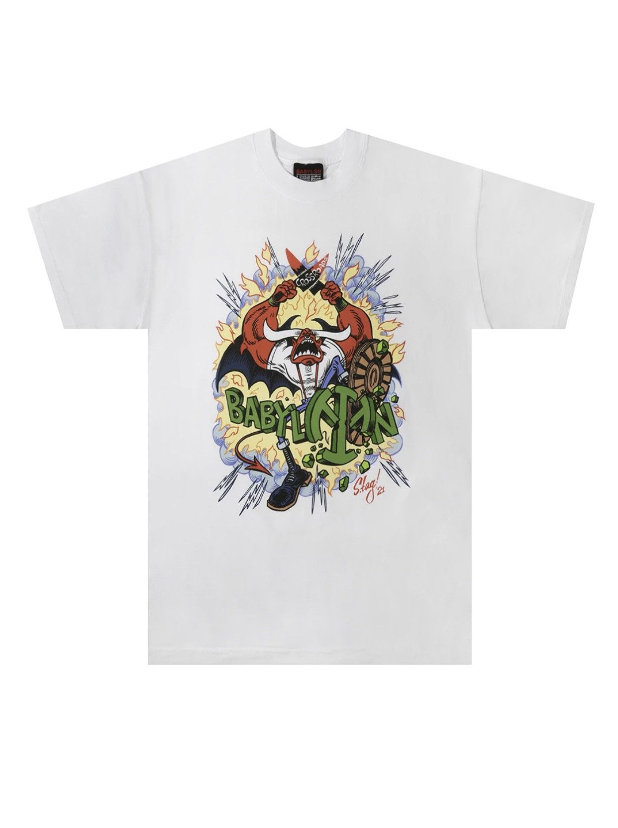 Babylon Babylon x Agnostic Front x CR Kitchen “Broken Piece” Tee L Size US L / EU 52-54 / 3 - 1 Thumbnail