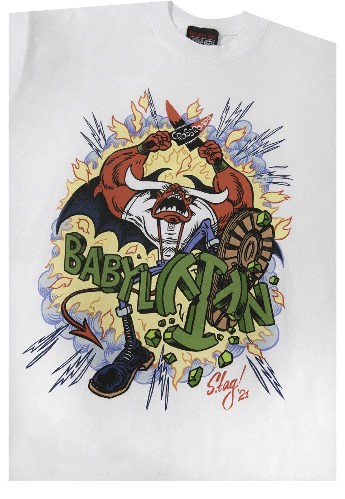 Babylon Babylon x Agnostic Front x CR Kitchen “Broken Piece” Tee L Size US L / EU 52-54 / 3 - 2 Thumbnail