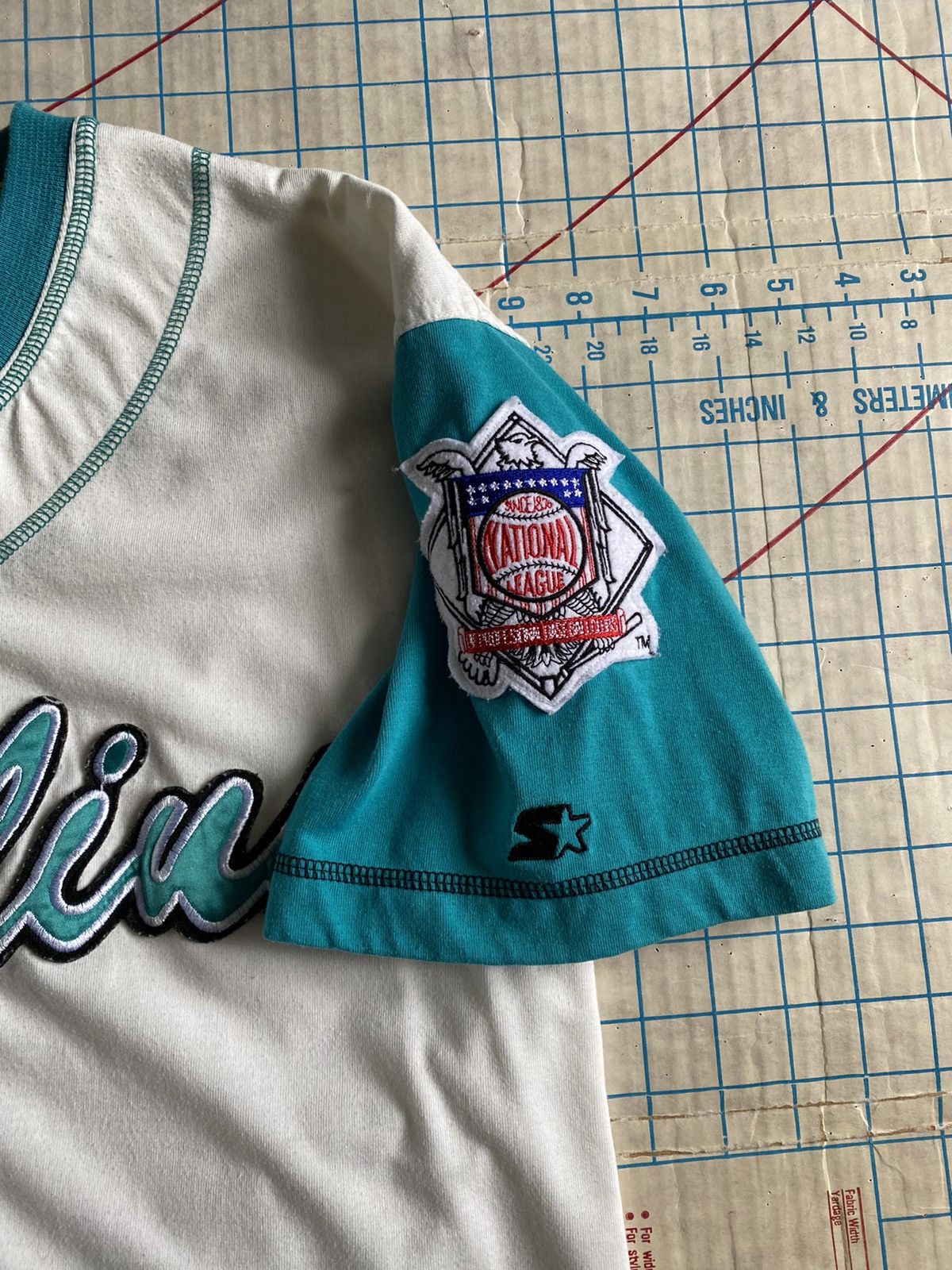 MLB Vintage 90s Florida Marlins Starter Baseball Jersey Small Size US S / EU 44-46 / 1 - 6 Thumbnail