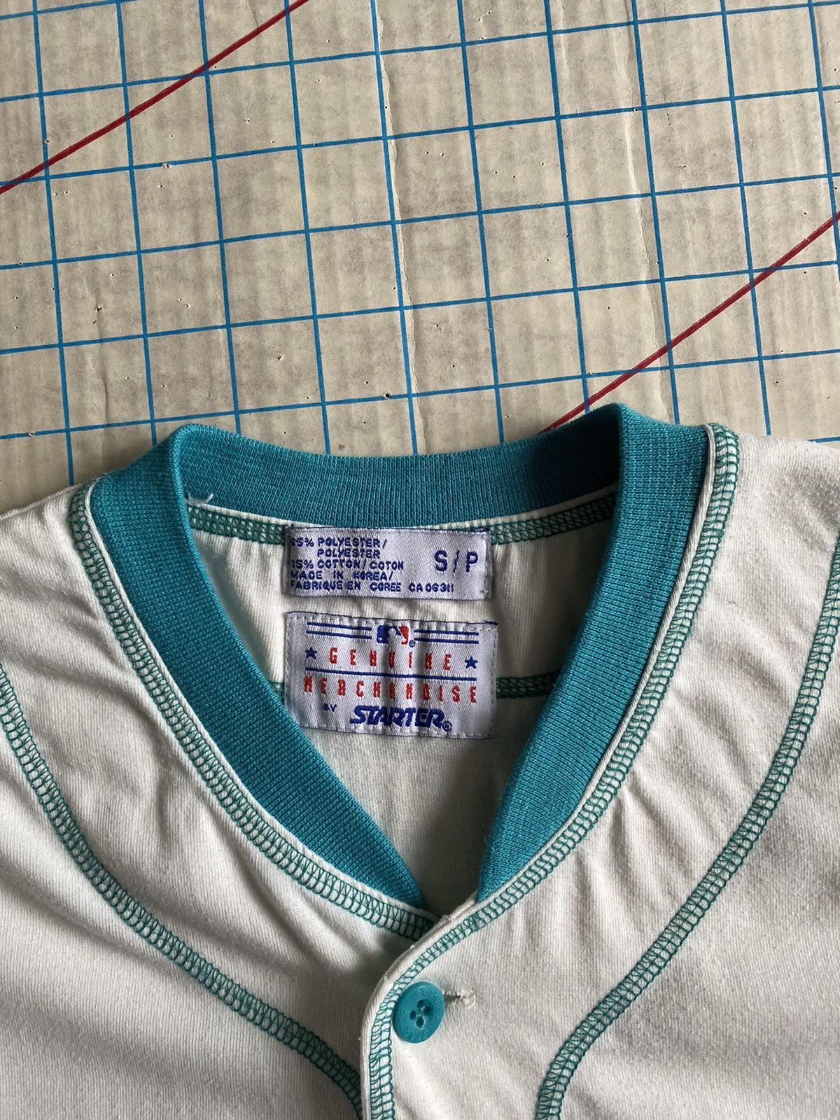 MLB Vintage 90s Florida Marlins Starter Baseball Jersey Small Size US S / EU 44-46 / 1 - 4 Thumbnail