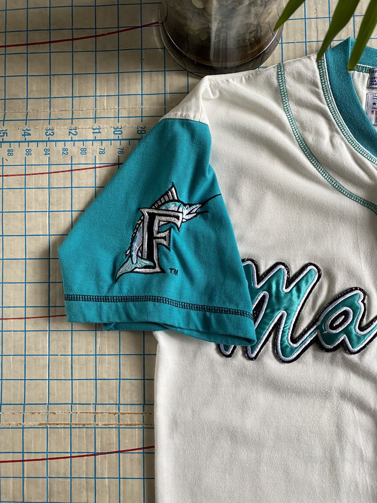 MLB Vintage 90s Florida Marlins Starter Baseball Jersey Small Size US S / EU 44-46 / 1 - 5 Thumbnail