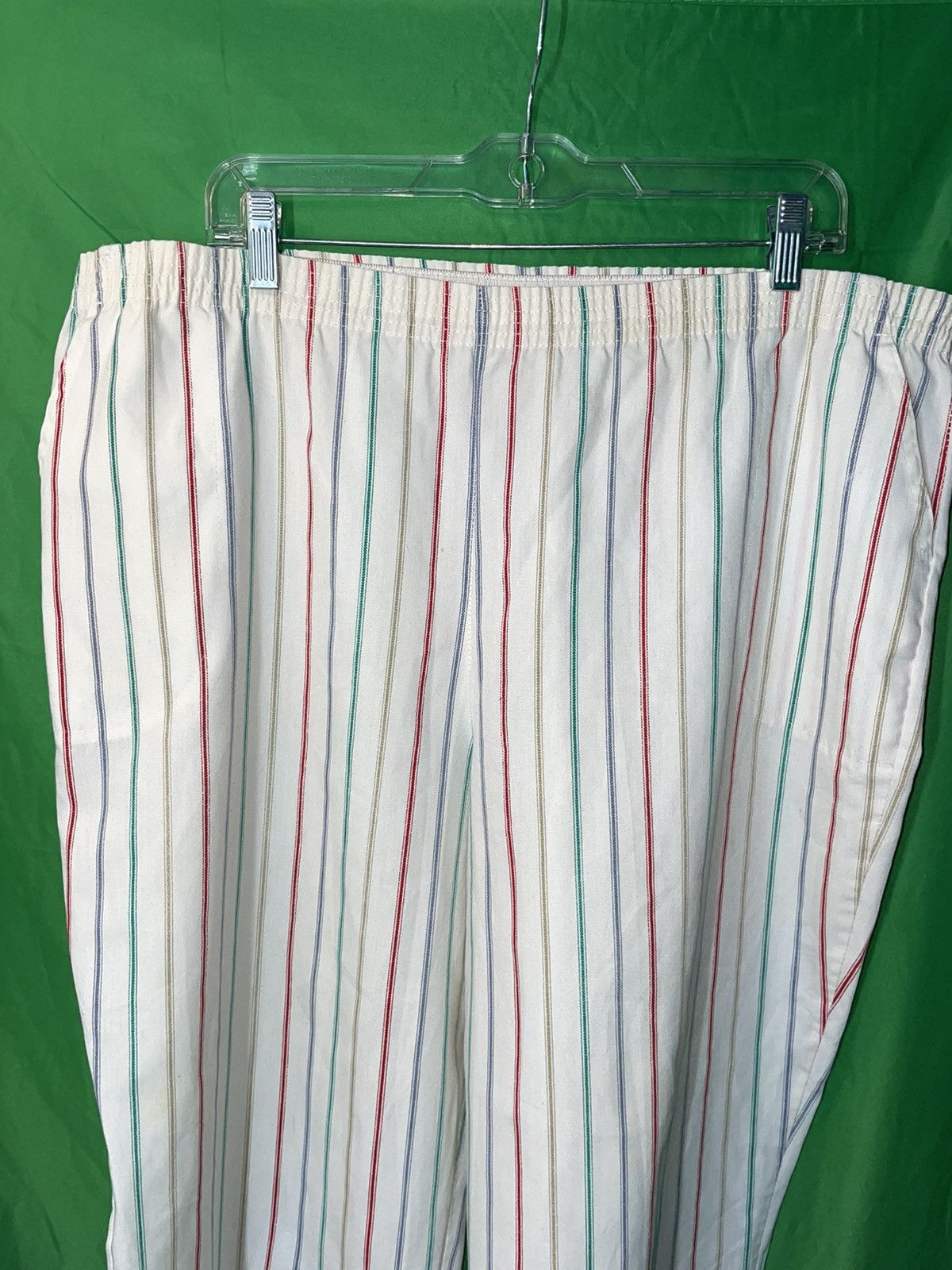 Vintage 80s Vintage Pinstripe Wide leg Pants Made In USA beach Size US 42 / EU 58 - 1 Thumbnail