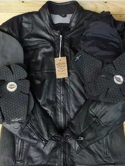 Harley Davidson HARLEY DAVIDSON FXRG LEATHER PROCTECTOR TOURING JACKET Size US M / EU 48-50 / 2 - 2 Thumbnail