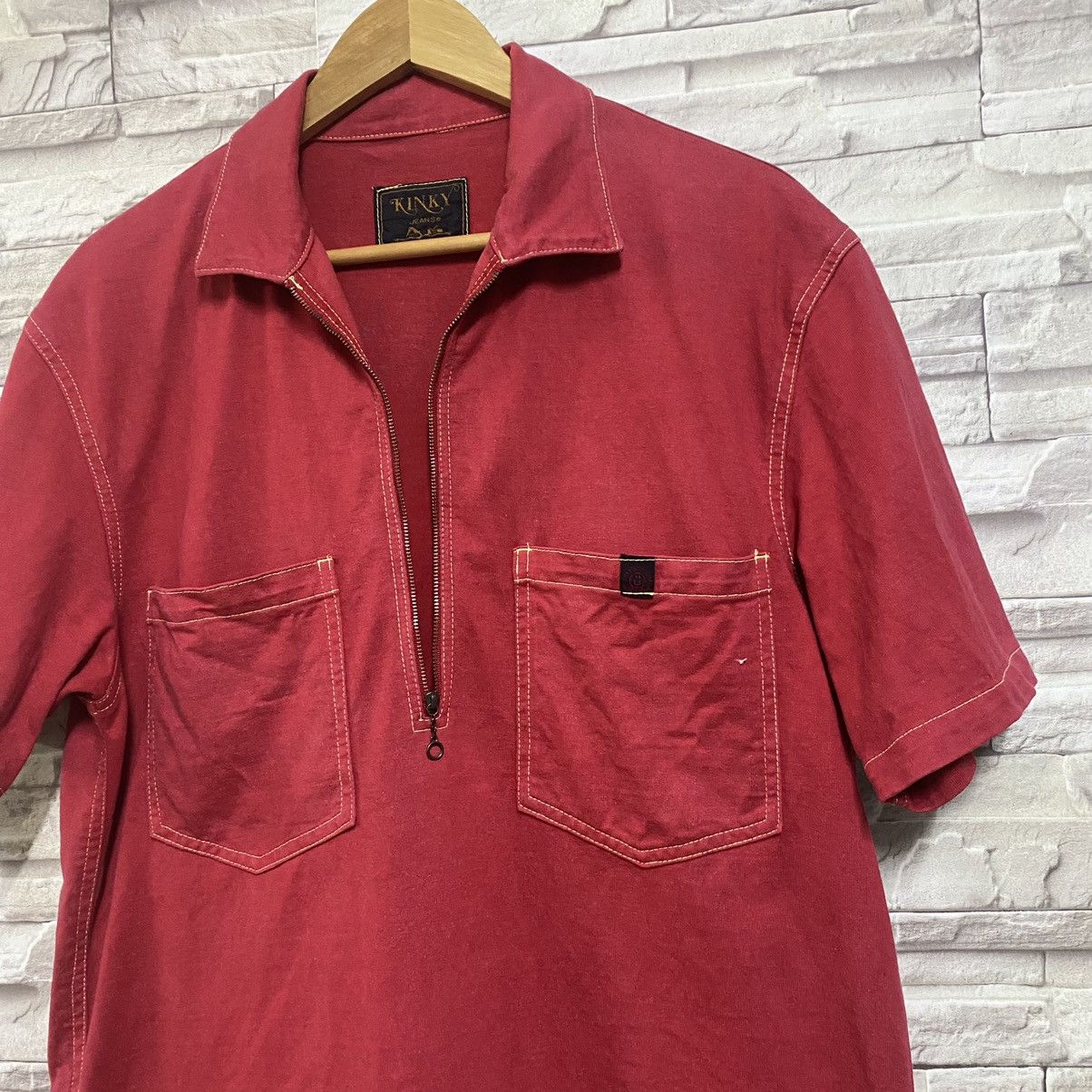 Hysteric Glamour Hysteric Glamour Shirt Half Zipper Sunfaded Size US L / EU 52-54 / 3 - 6 Thumbnail