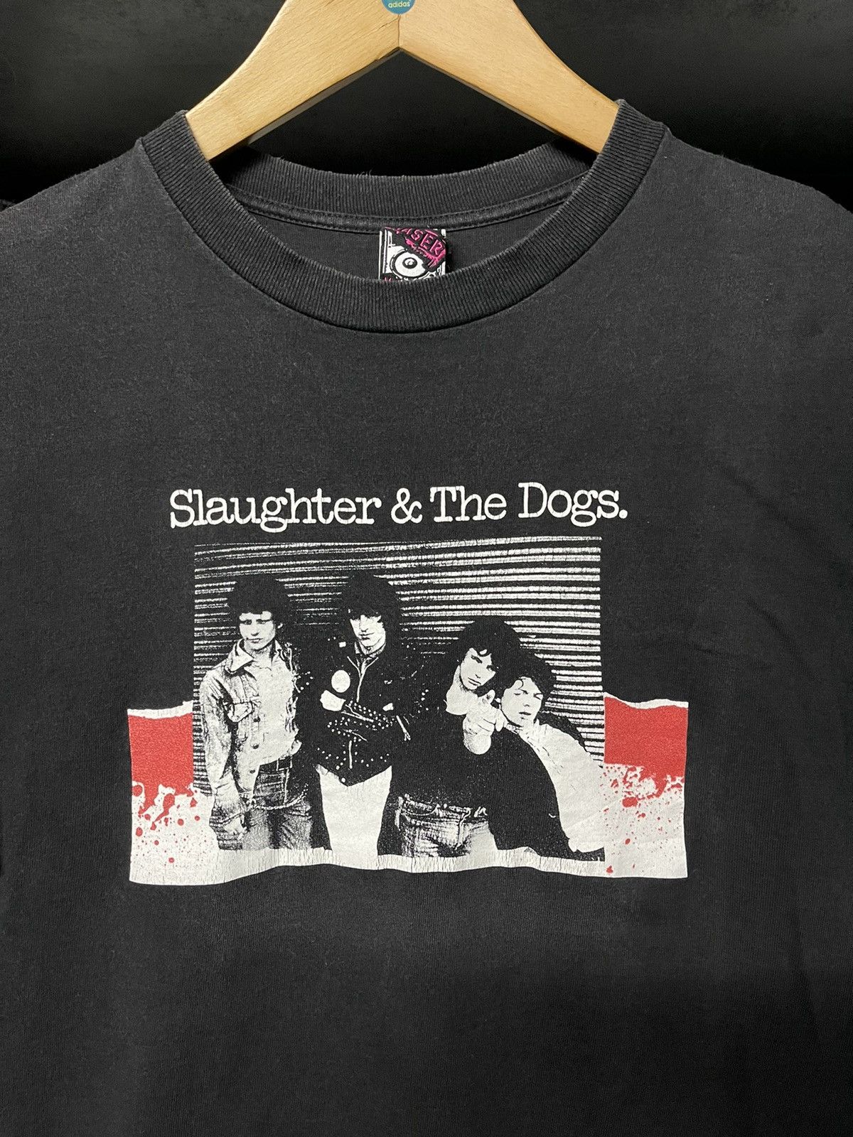 Band Tees × Vintage Vintage Slaughter The Dogs Sun Faded Tees Size US M / EU 48-50 / 2 - 2 Thumbnail