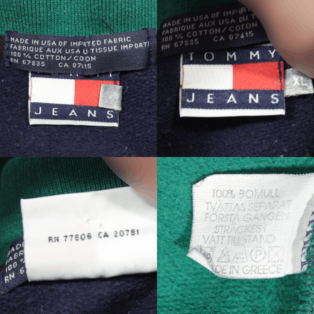 Tommy Hilfiger 90S Logo Rugby Sweatshirt Vintage Made in USA Size US XL / EU 56 / 4 - 7 Thumbnail