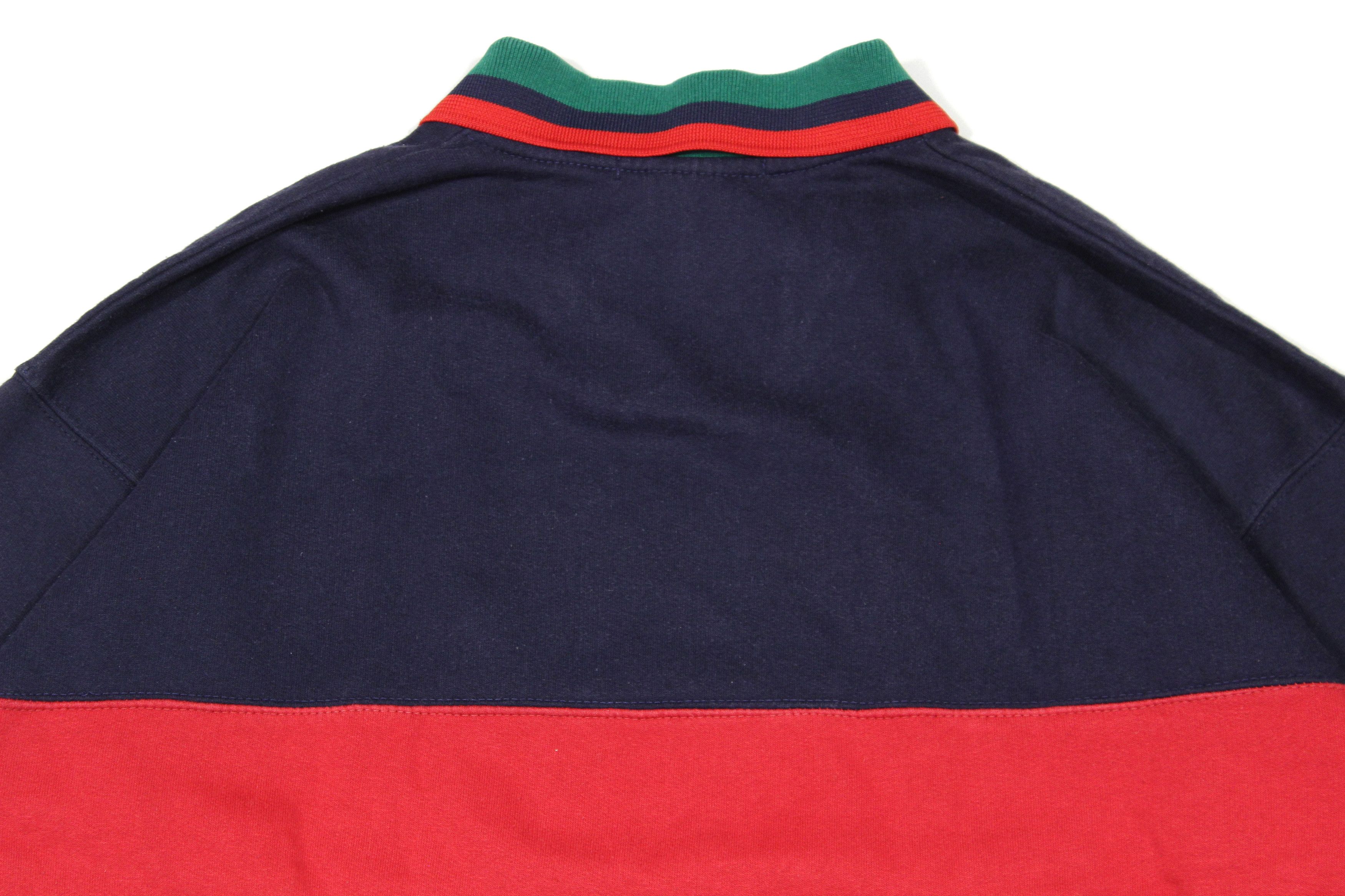 Tommy Hilfiger 90S Logo Rugby Sweatshirt Vintage Made in USA Size US XL / EU 56 / 4 - 4 Thumbnail