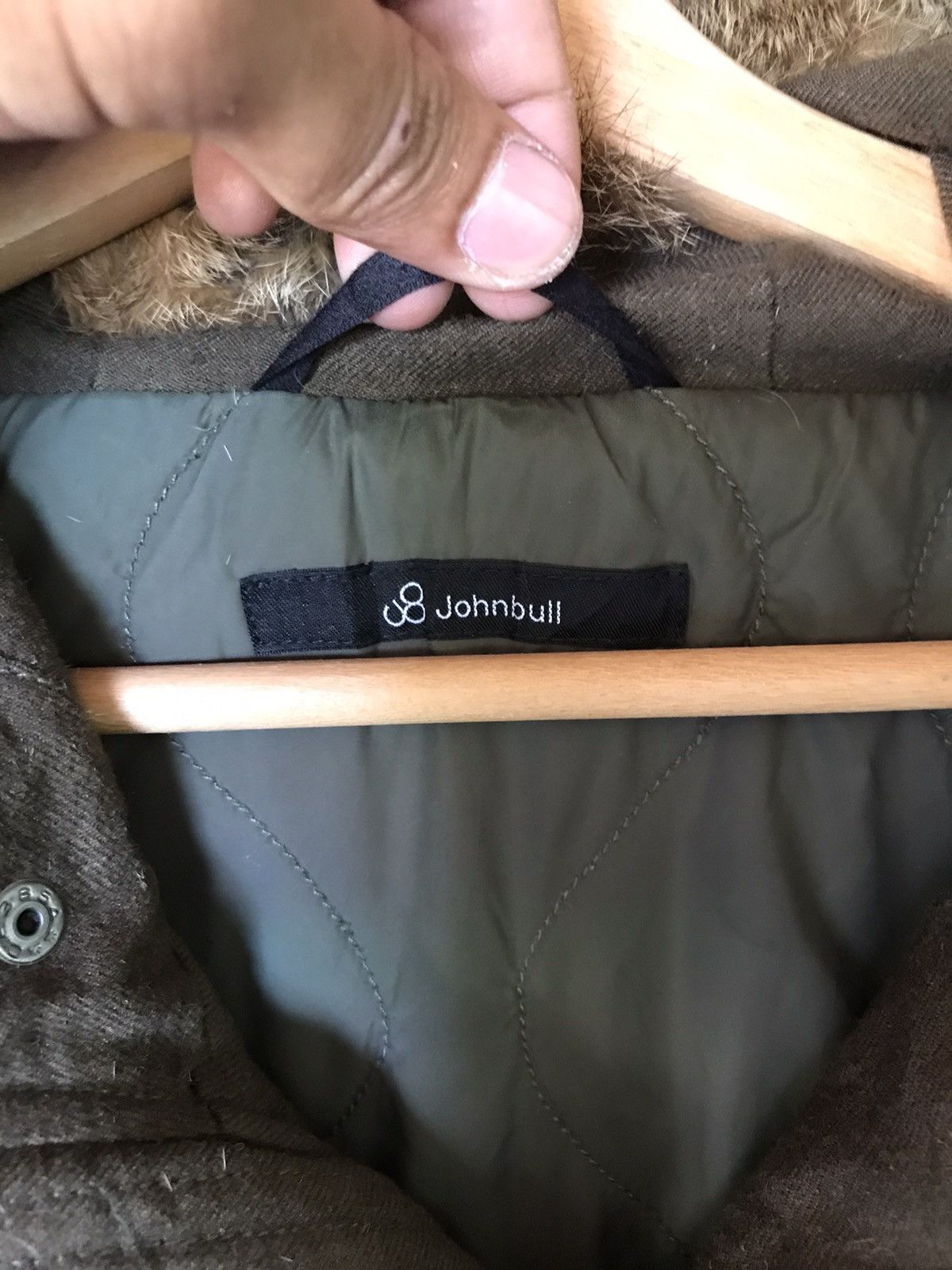 Japanese Brand × Johnbull × Vintage Japanese Vintage John Bull Fur Parka Hood Jacket Size US S / EU 44-46 / 1 - 4 Thumbnail