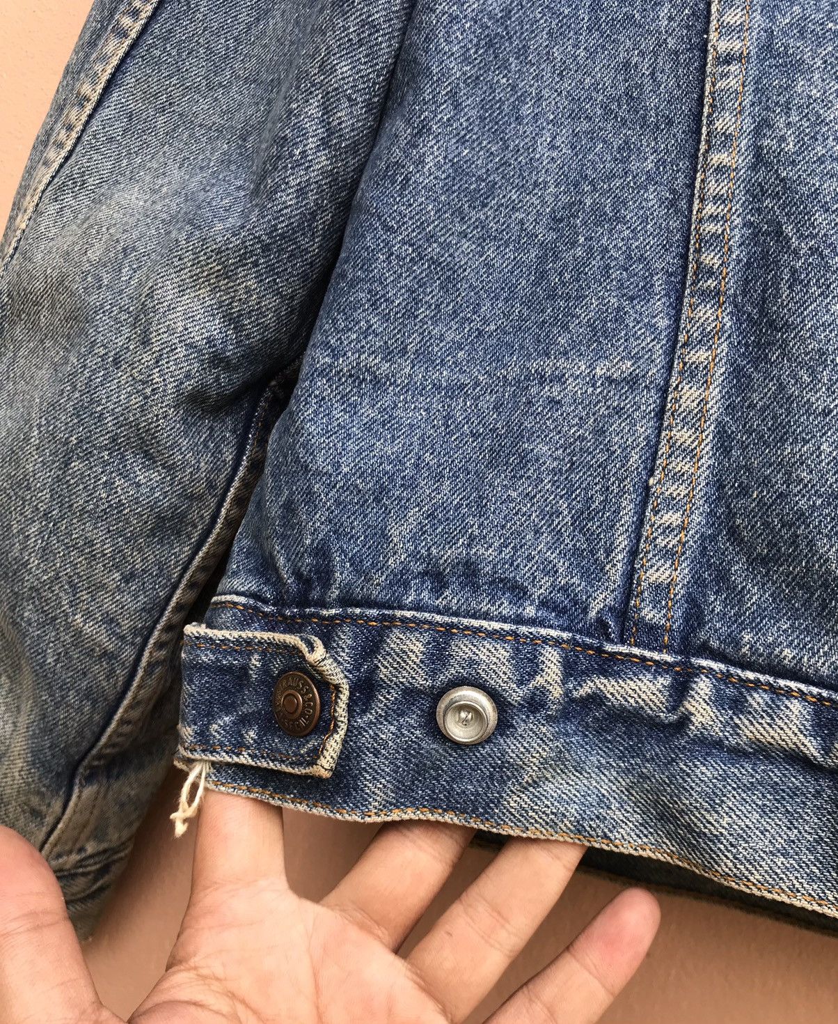 Levi's Vintage 80s Made in USA Levi’s Sherpa Western Trucker Denim Size US M / EU 48-50 / 2 - 11 Thumbnail