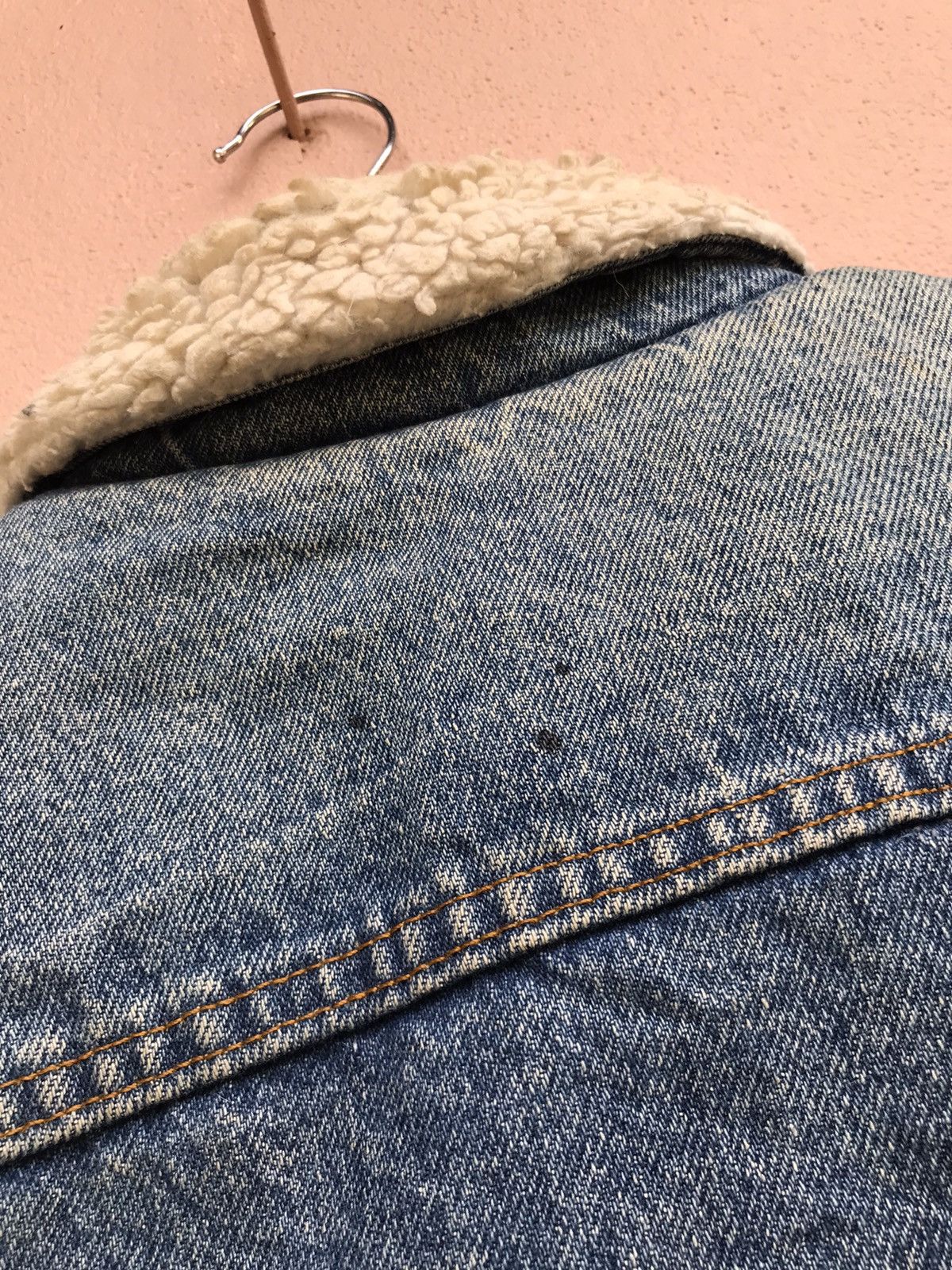 Levi's Vintage 80s Made in USA Levi’s Sherpa Western Trucker Denim Size US M / EU 48-50 / 2 - 12 Thumbnail