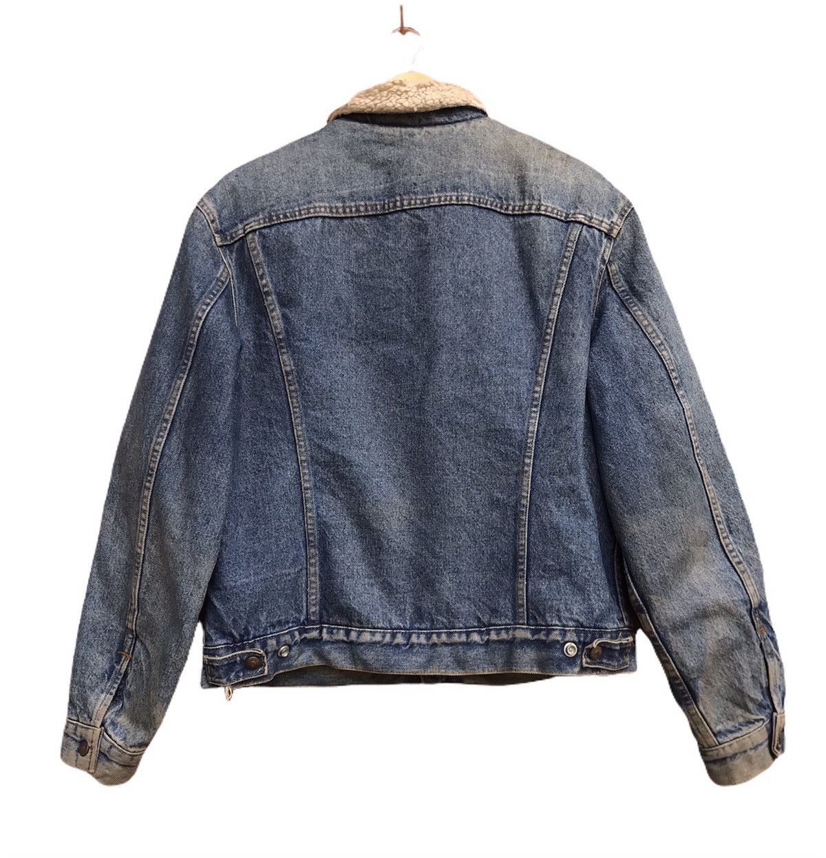 Levi's Vintage 80s Made in USA Levi’s Sherpa Western Trucker Denim Size US M / EU 48-50 / 2 - 3 Thumbnail