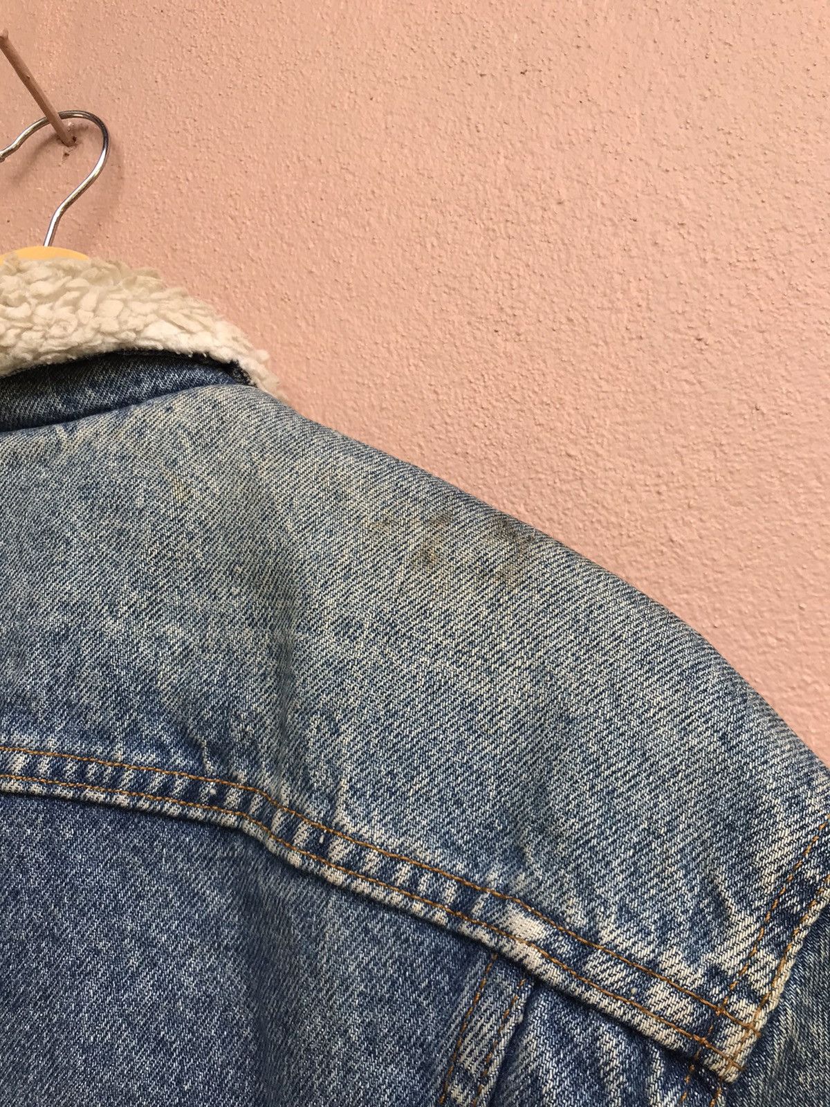 Levi's Vintage 80s Made in USA Levi’s Sherpa Western Trucker Denim Size US M / EU 48-50 / 2 - 7 Thumbnail