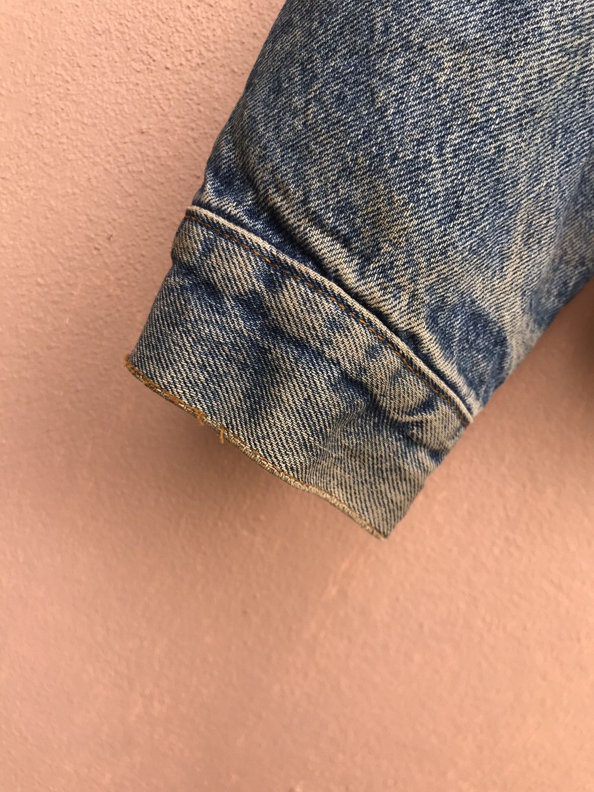 Levi's Vintage 80s Made in USA Levi’s Sherpa Western Trucker Denim Size US M / EU 48-50 / 2 - 19 Thumbnail