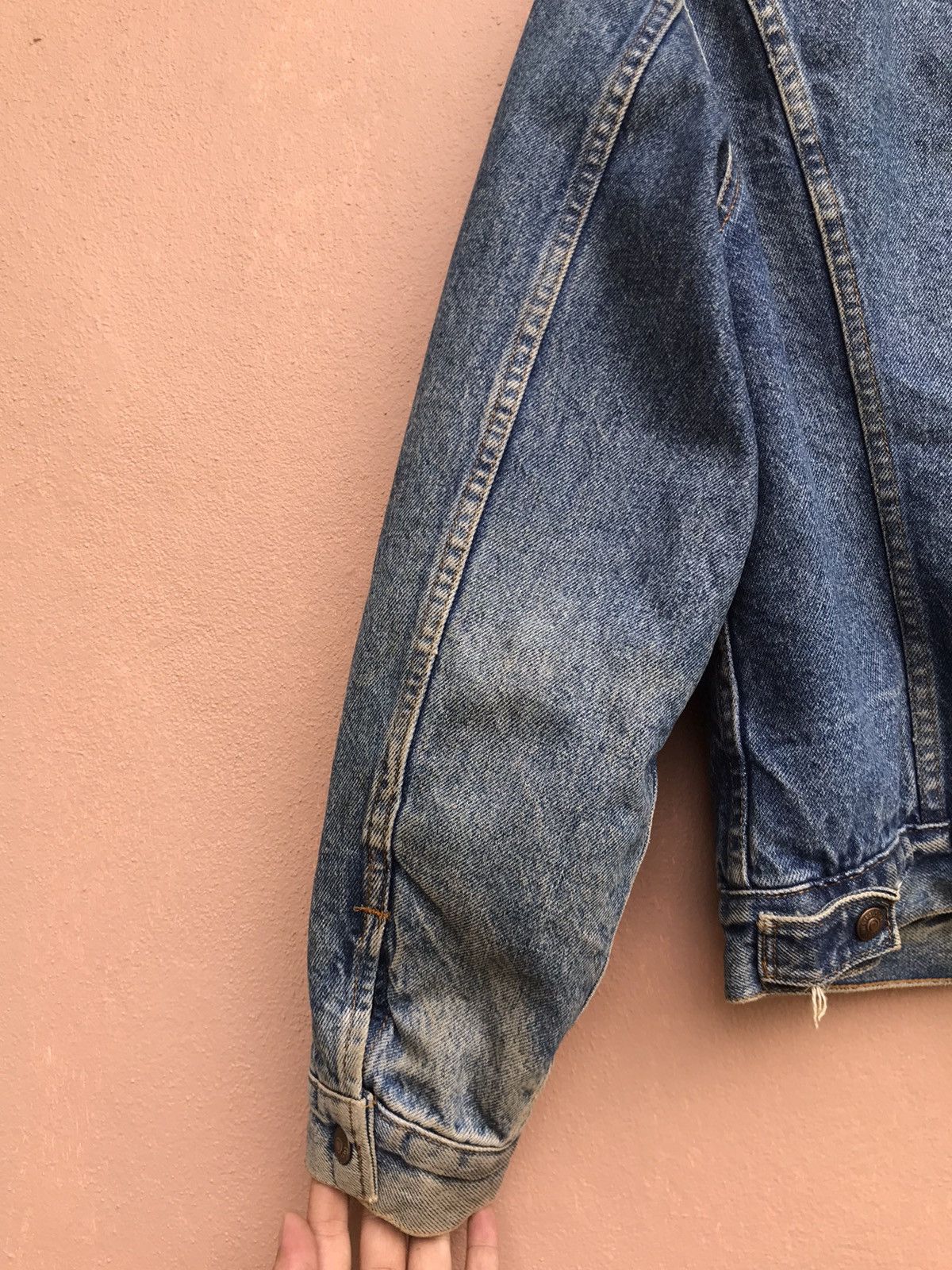 Levi's Vintage 80s Made in USA Levi’s Sherpa Western Trucker Denim Size US M / EU 48-50 / 2 - 10 Thumbnail