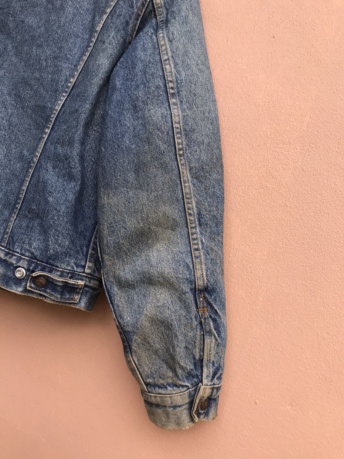 Levi's Vintage 80s Made in USA Levi’s Sherpa Western Trucker Denim Size US M / EU 48-50 / 2 - 8 Thumbnail