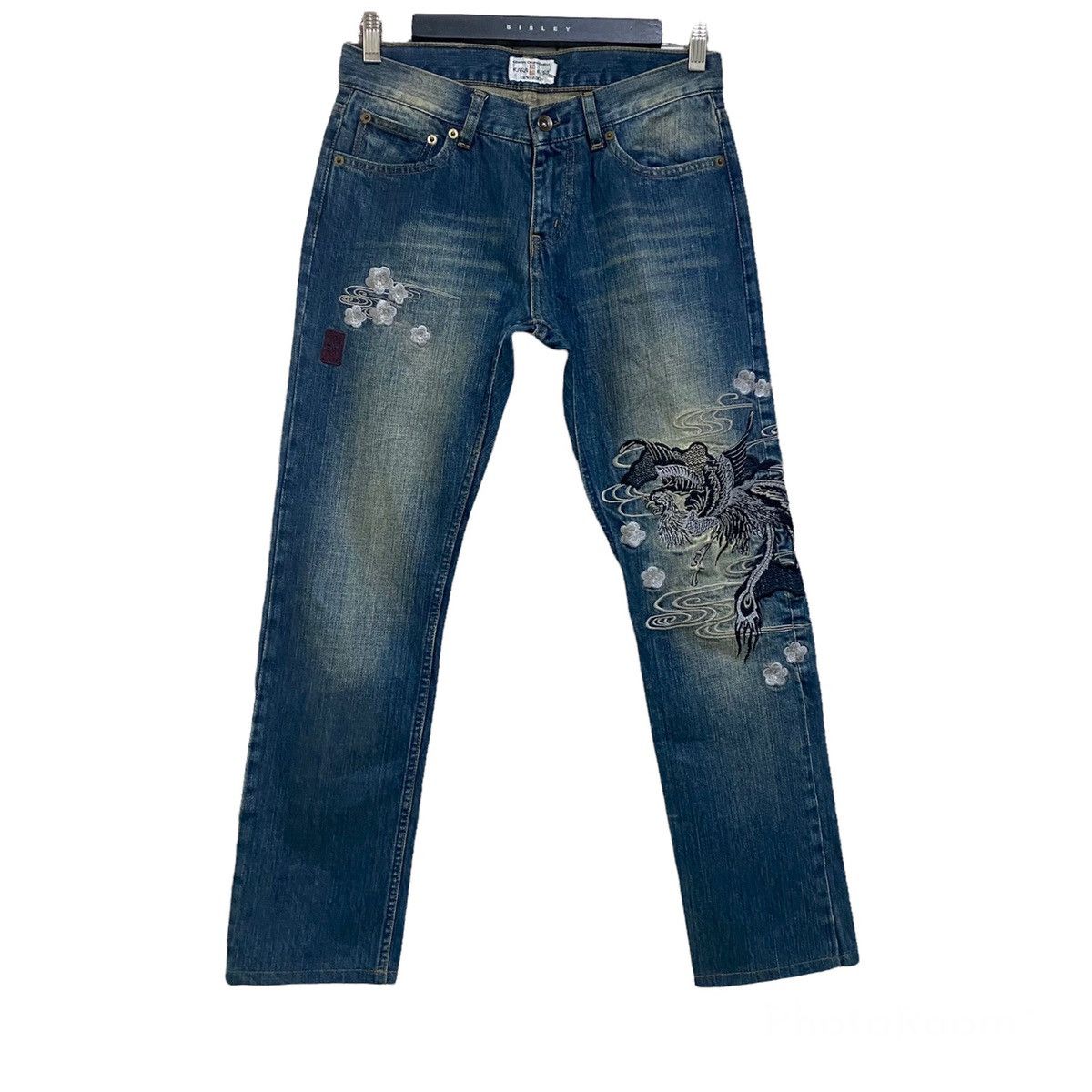 Karakuri Tamashii Karakuri Generation Dragon Embroidery Denim Jeans Size US 30 / EU 46 - 1 Thumbnail