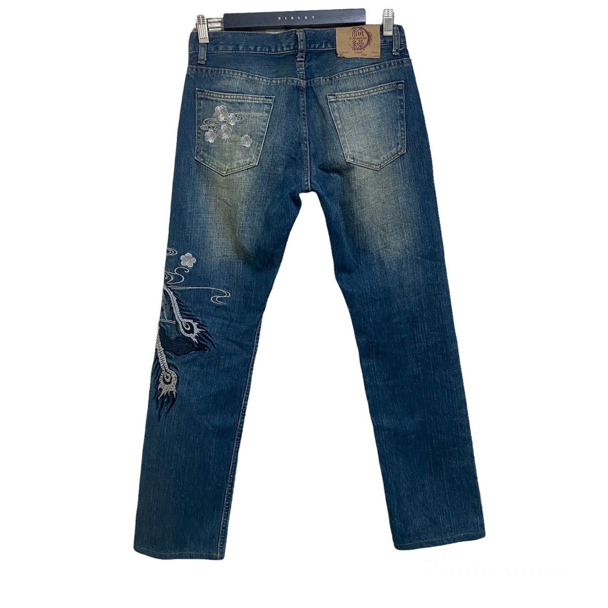 Karakuri Tamashii Karakuri Generation Dragon Embroidery Denim Jeans Size US 30 / EU 46 - 2 Thumbnail