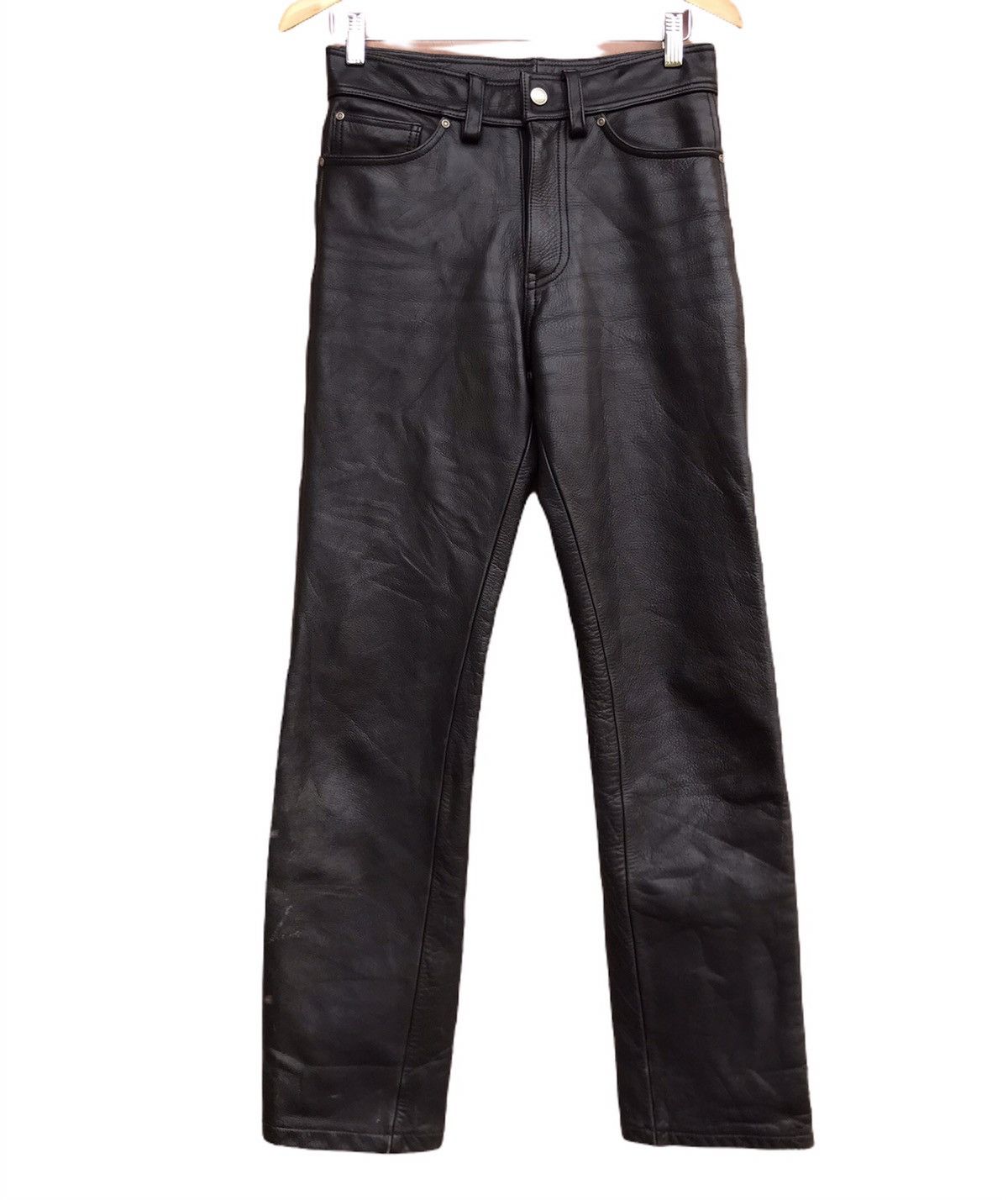 Leather Ranger cartel flared leather pants | Grailed