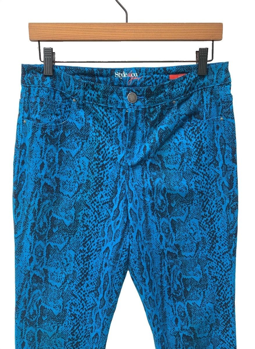 🔥Style & Co Snake Printed Skinny Pant