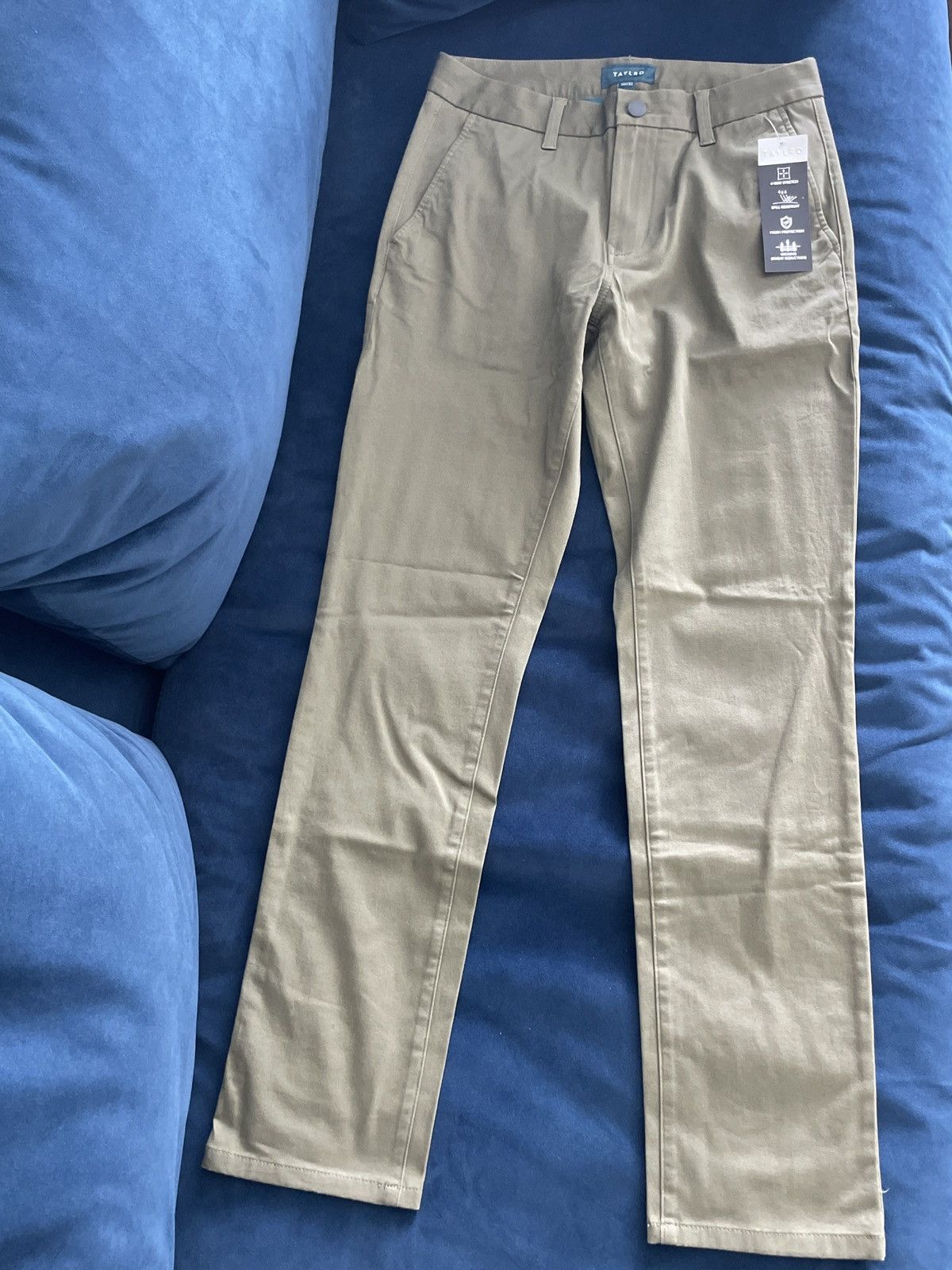 TAYLRD Olive green tech chinos (30x32)