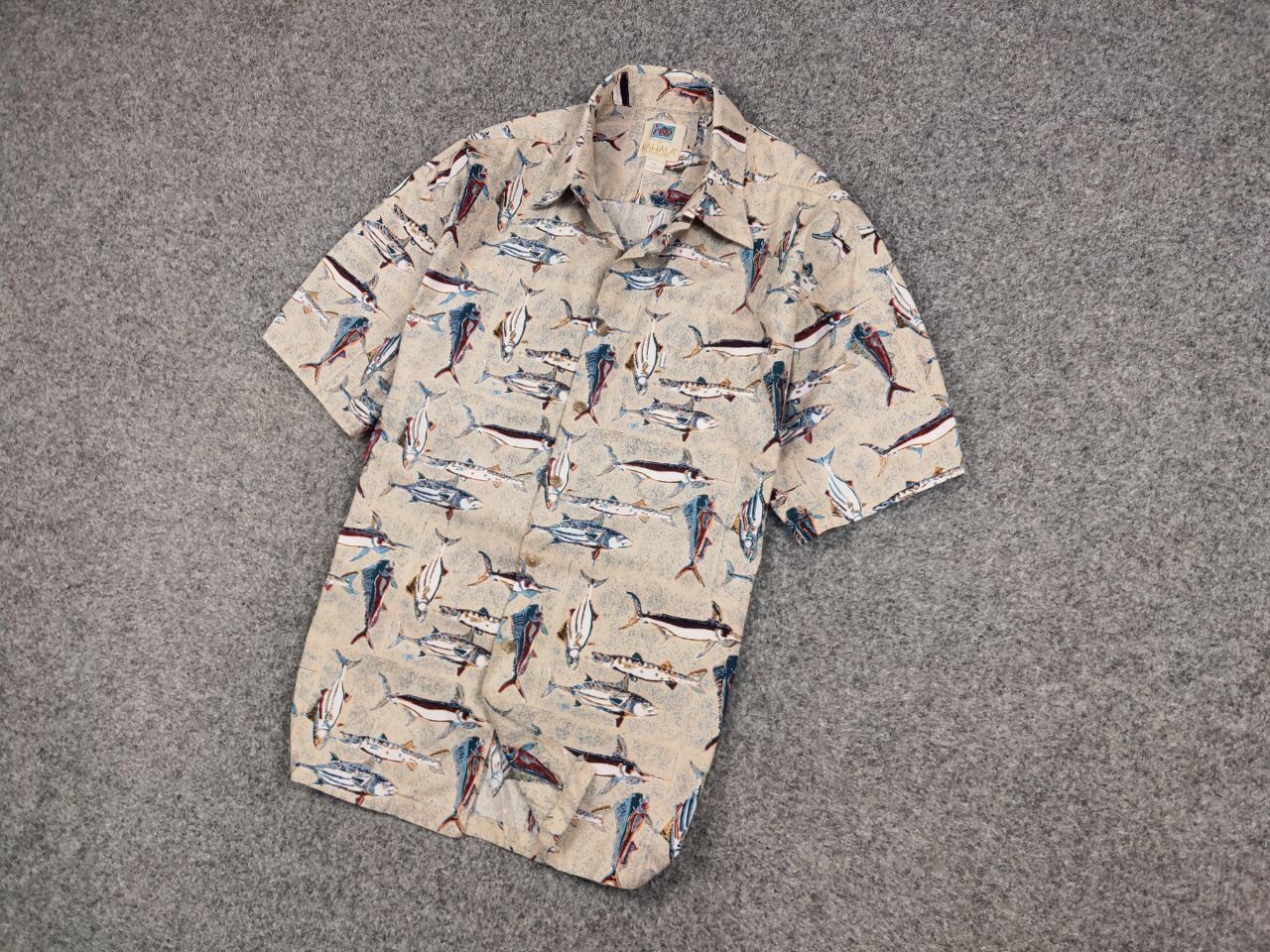Vintage Vintage 80's Hawaiian Fish Print Shirt Kahala Made in USA Size US XL / EU 56 / 4 - 3 Thumbnail