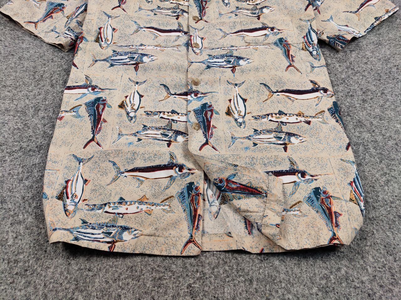 Vintage Vintage 80's Hawaiian Fish Print Shirt Kahala Made in USA Size US XL / EU 56 / 4 - 8 Thumbnail