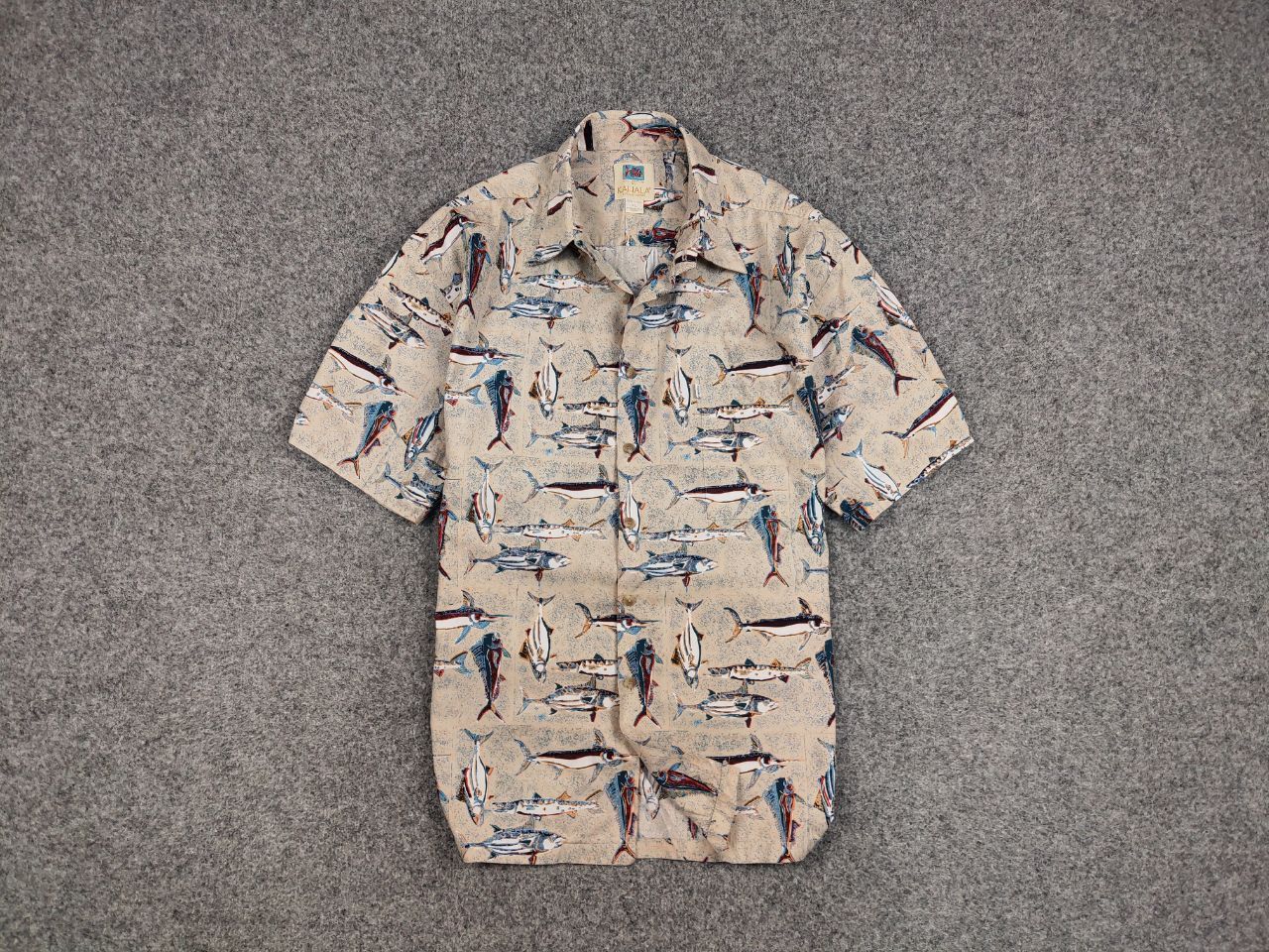 Vintage Vintage 80's Hawaiian Fish Print Shirt Kahala Made in USA Size US XL / EU 56 / 4 - 1 Thumbnail