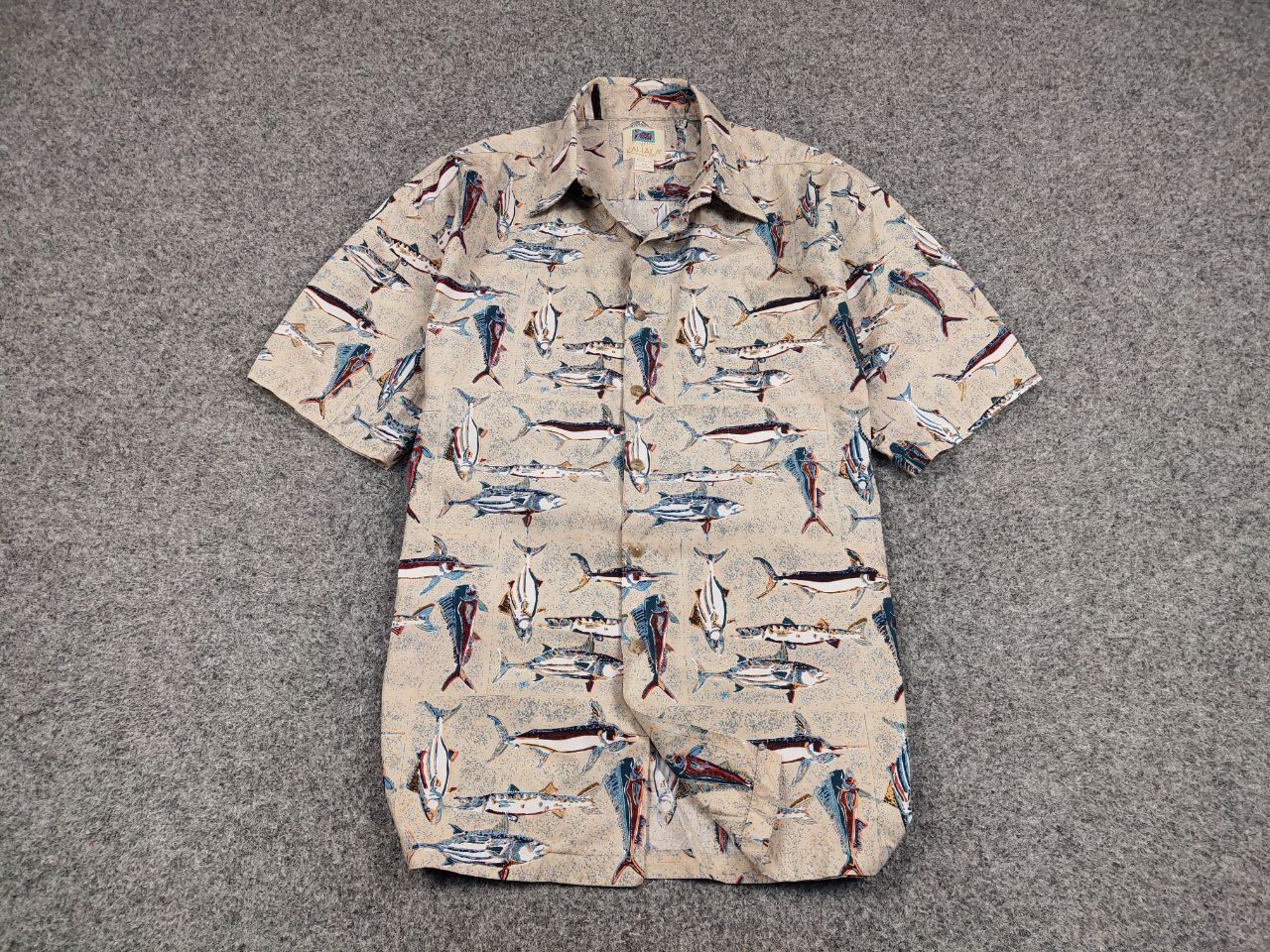 Vintage Vintage 80's Hawaiian Fish Print Shirt Kahala Made in USA Size US XL / EU 56 / 4 - 2 Thumbnail