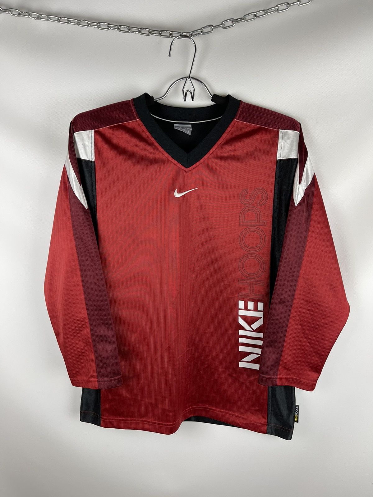 Nike hoops vintage y2k center logo 3/4 sleeve tee shirt