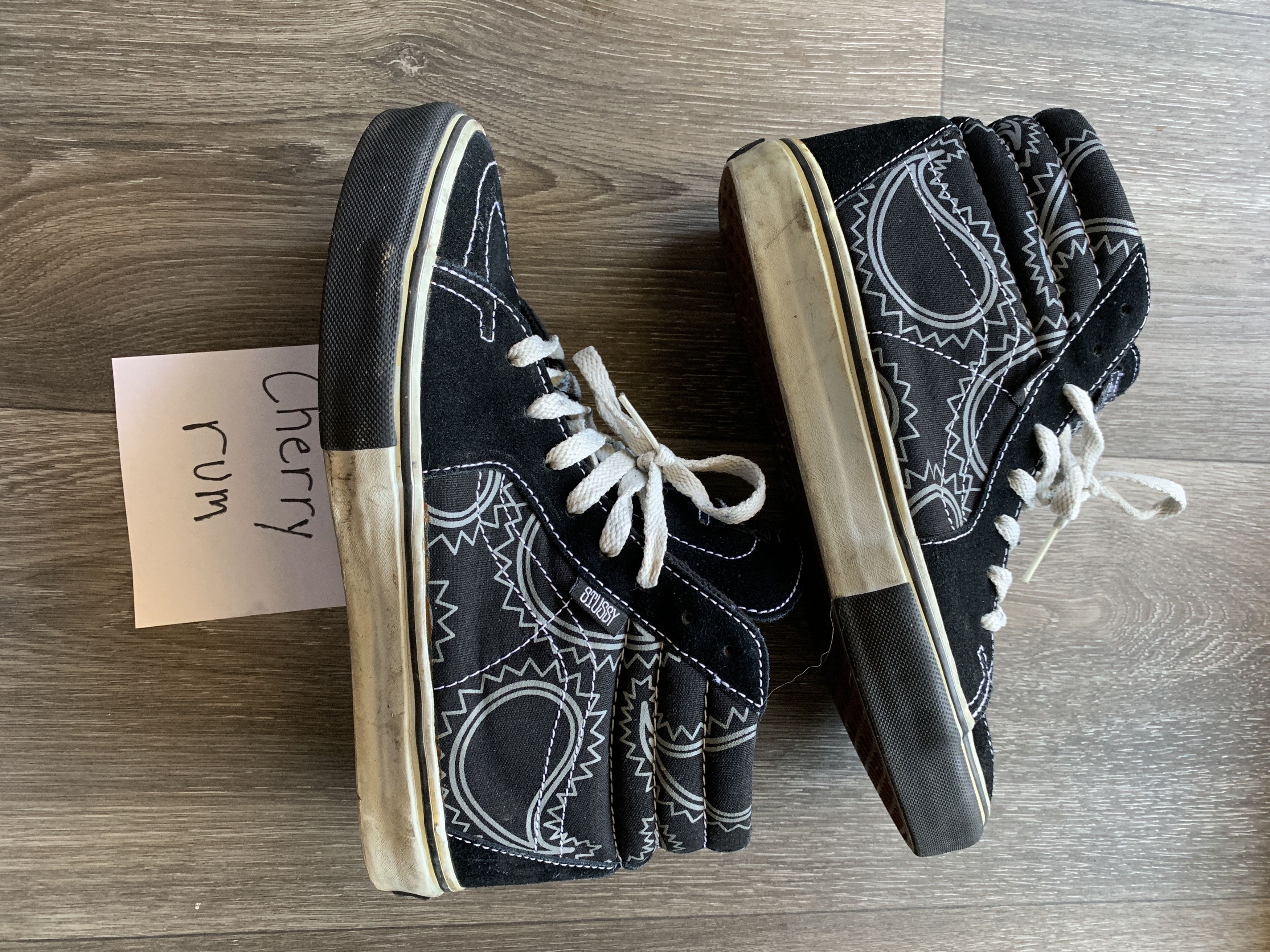 stussy vans スケートハイ Stussy × Vans Stussy x Vans Sk8-Hi size 8, Black Paisley
