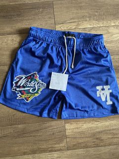 MLB, Shorts, Mlb Mens Purple La Dodgers World Series Hmdd Comfort  Athletic Shorts Size Large