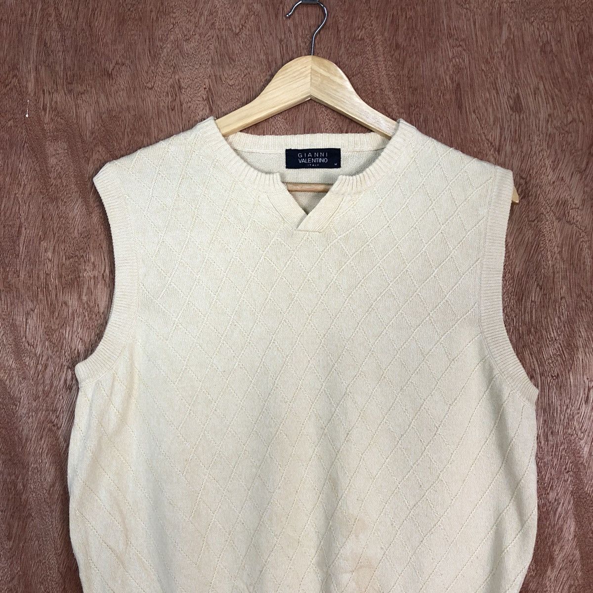Aran Isles Knitwear Gianni Valentino Patterned Vest Knit Size US M / EU 48-50 / 2 - 2 Thumbnail