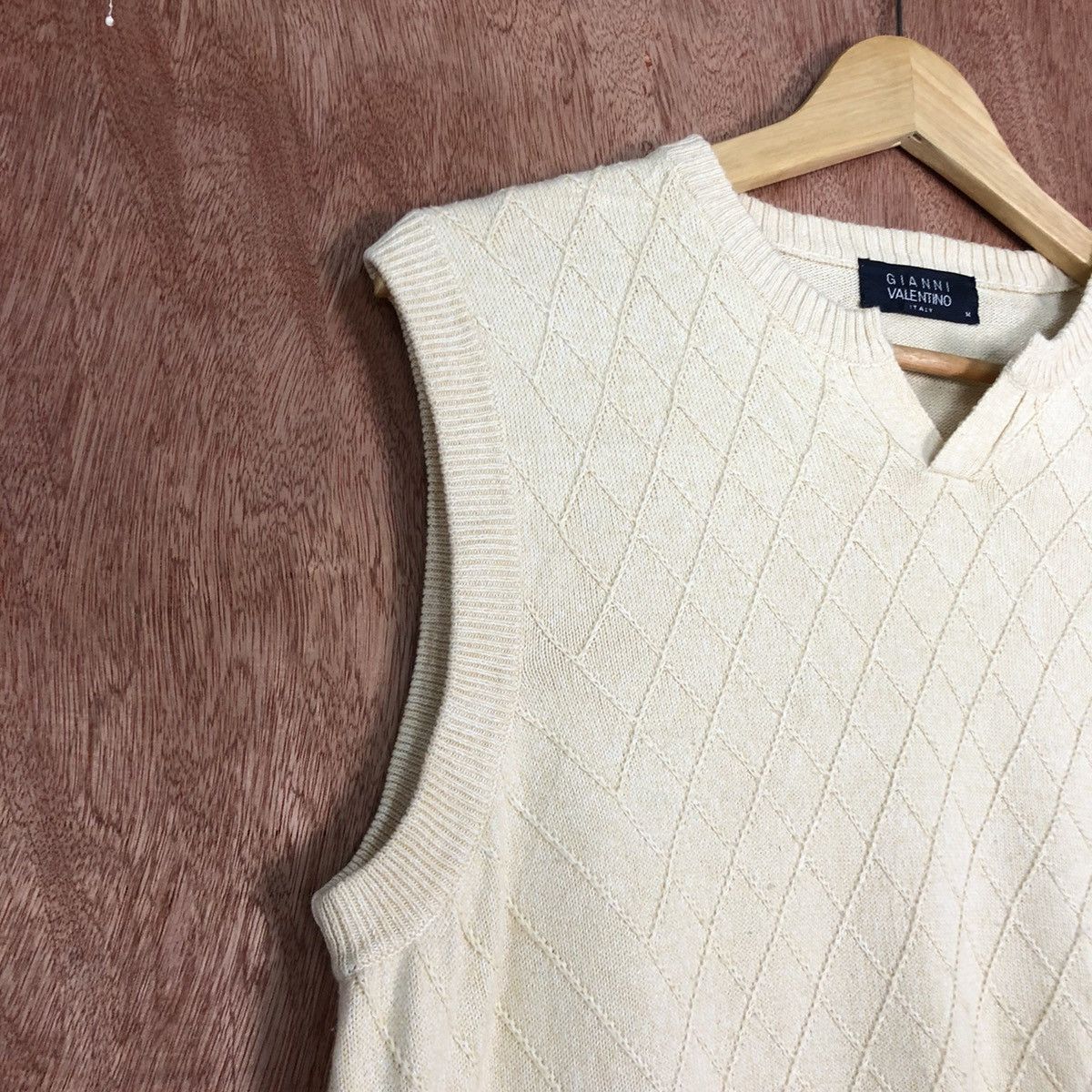 Aran Isles Knitwear Gianni Valentino Patterned Vest Knit Size US M / EU 48-50 / 2 - 5 Thumbnail