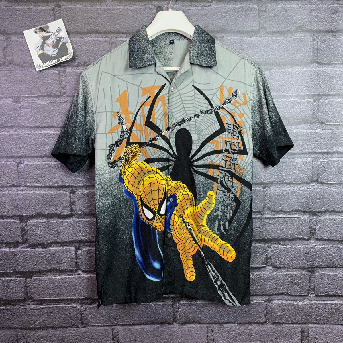 Vintage rare Spider Man Hawaii shirt comics movie fullprint