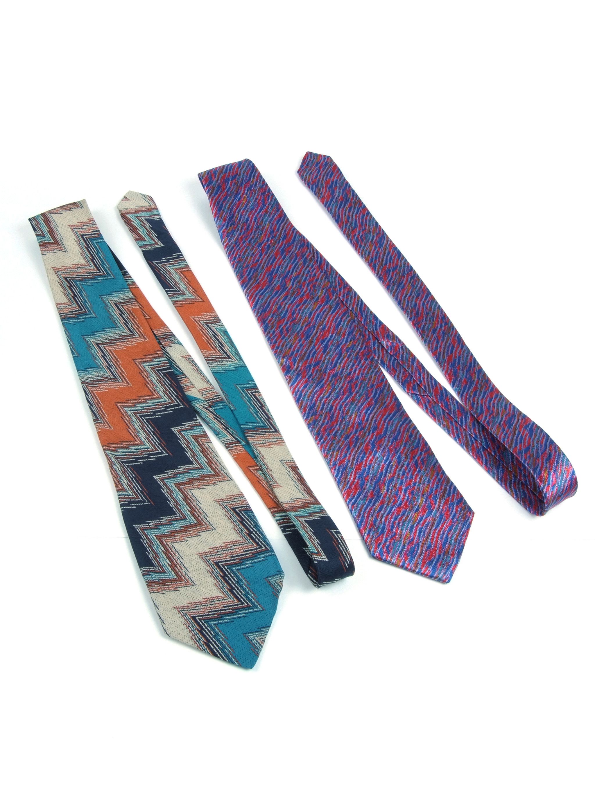 Missoni × Vintage Lot of 2 Missoni Vintage Silk Neck Tie Size ONE SIZE - 2 Thumbnail