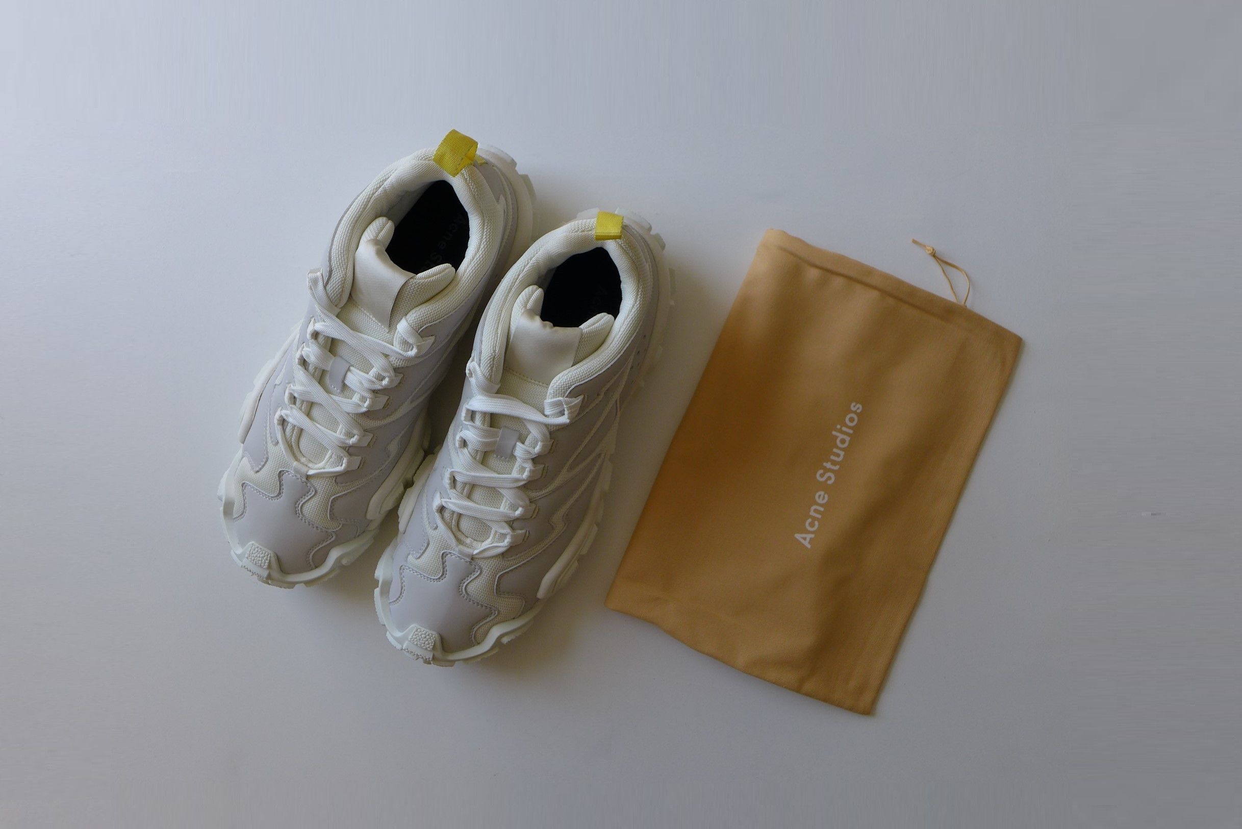 Acne Studios Acne Studios White Bolzter Bensen Sneakers Size US 13 / EU 46 - 1 Thumbnail