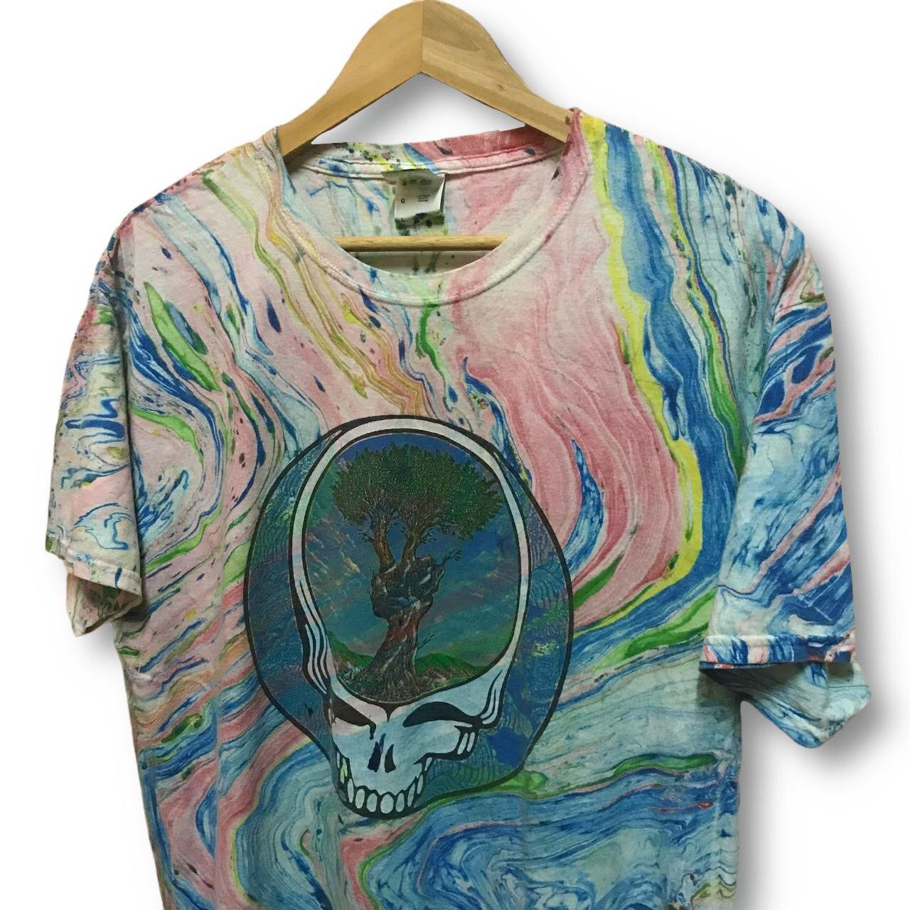 Band Tees × Grateful Dead The Dead Grateful Dead Peace Tree Flower by Emek T Shirt Size US L / EU 52-54 / 3 - 3 Thumbnail