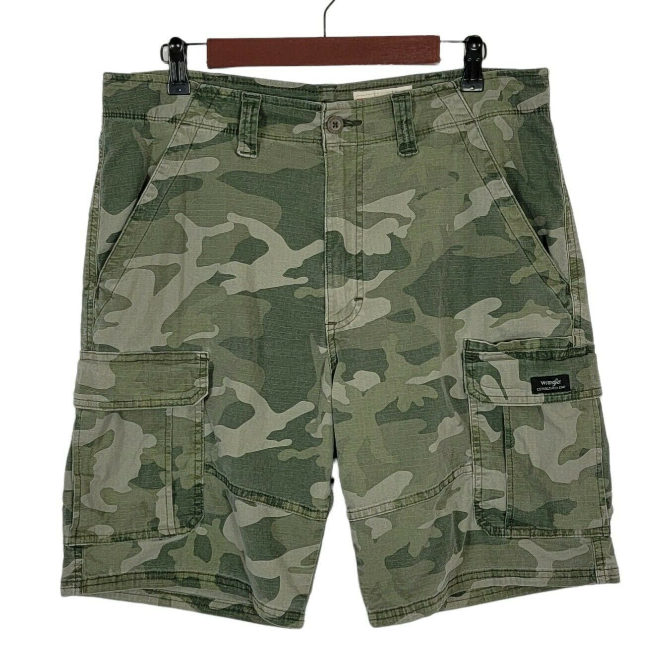 Wrangler Wrangler Camo Cargo Shorts Relaxed Fit Tech Pocket Grailed