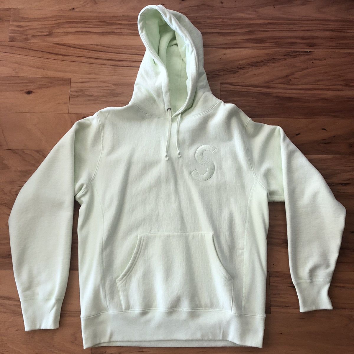 Supreme Supreme S Logo Hoodie Pale Lime | Grailed