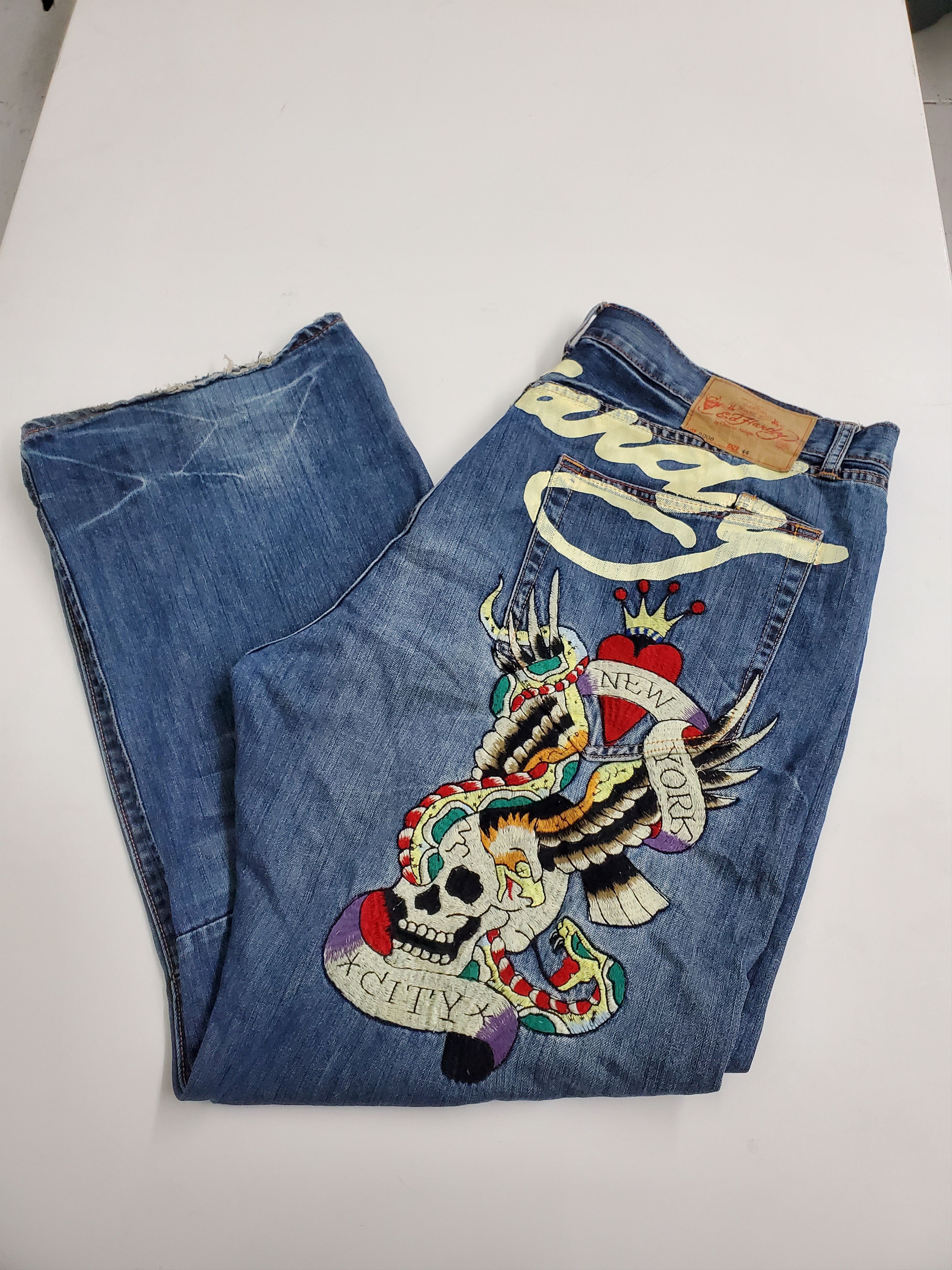 Vintage Vintage early 2000s Ed Hardy jeans Grailed