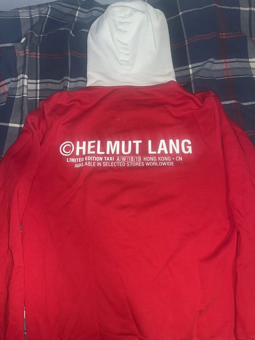 Helmut Lang Helmut Lang Red Taxi Hoodie Grailed