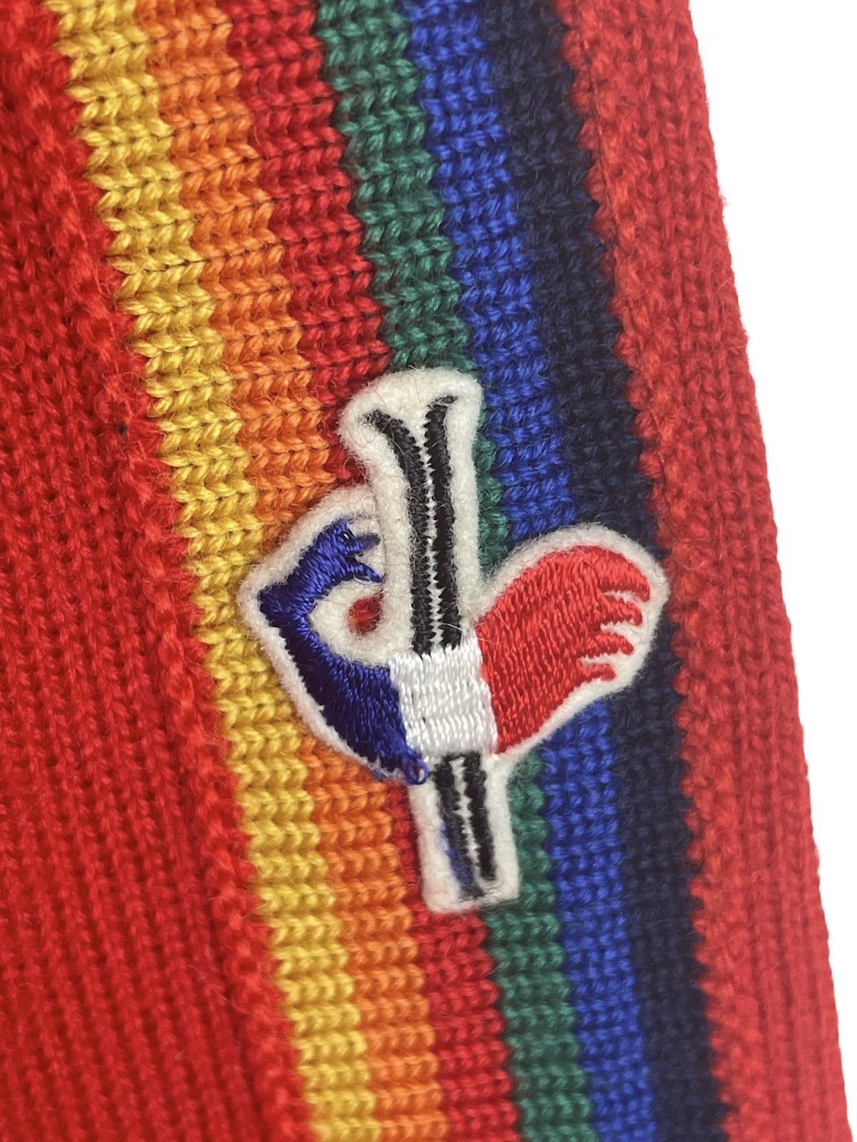 Vintage Montant 70s Rainbow Wool Sweater | Vintage Japan Retro Size US M / EU 48-50 / 2 - 8 Thumbnail