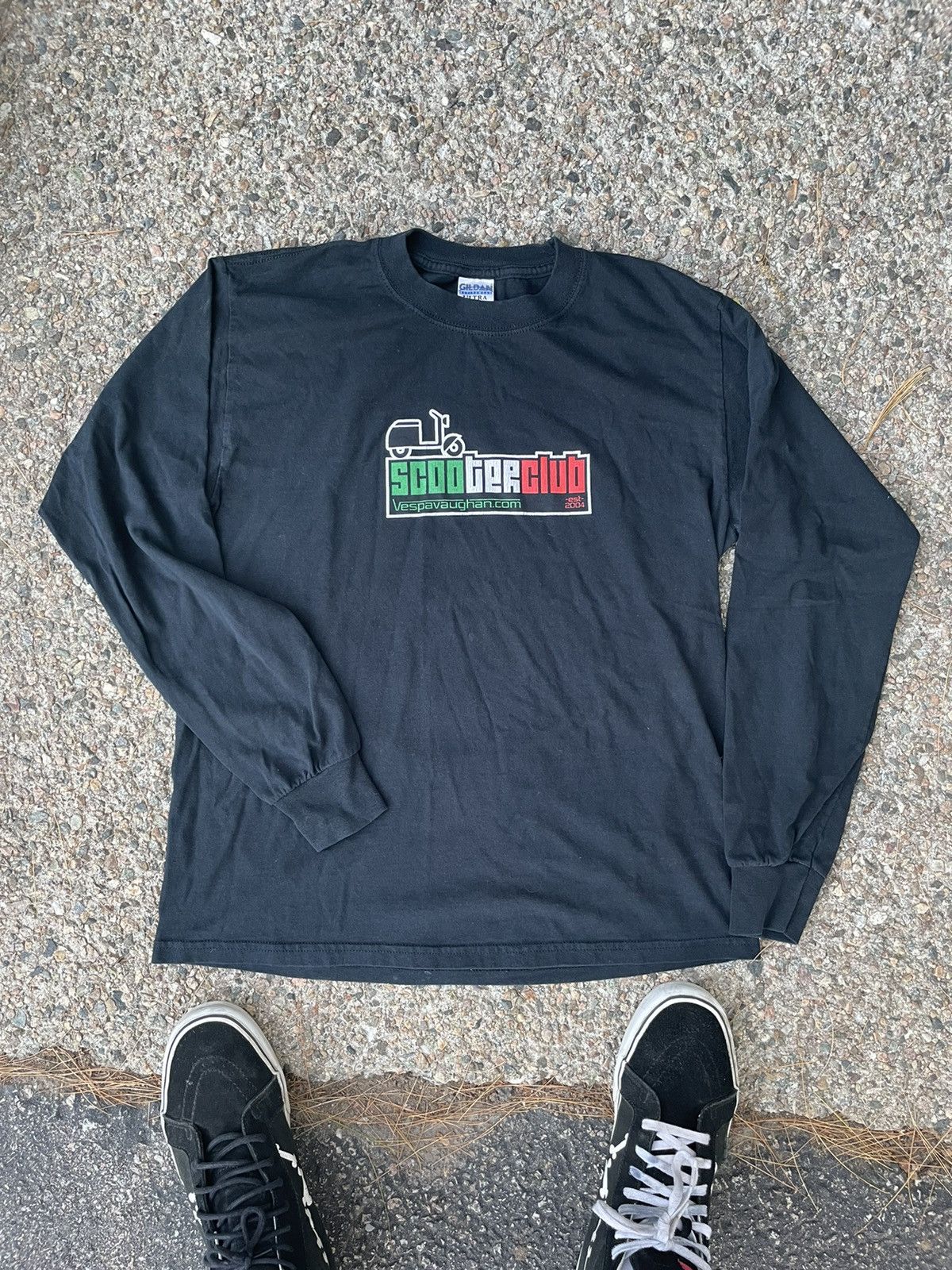 Vintage Vintage Vespa Scooter Promo Italy long sleeve pop culture Size US M / EU 48-50 / 2 - 3 Thumbnail