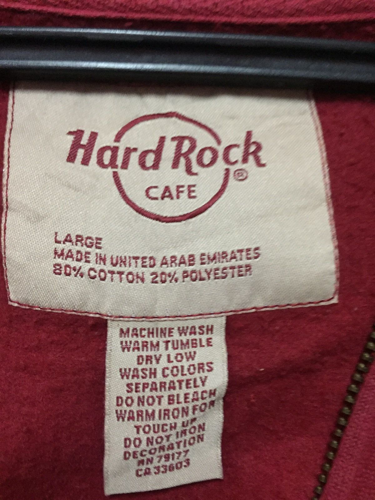 Hard Rock Cafe Hard Rock Cafe Hoodies Zipper Up Embroidered Size US L / EU 52-54 / 3 - 5 Thumbnail