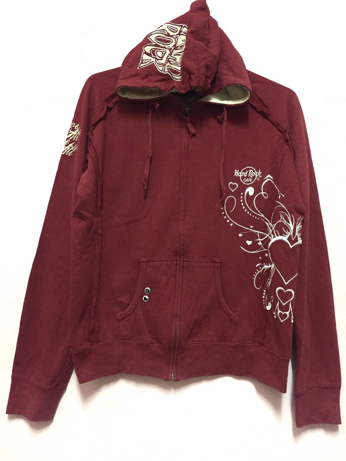 Hard Rock Cafe Hard Rock Cafe Hoodies Zipper Up Embroidered Size US L / EU 52-54 / 3 - 1 Thumbnail